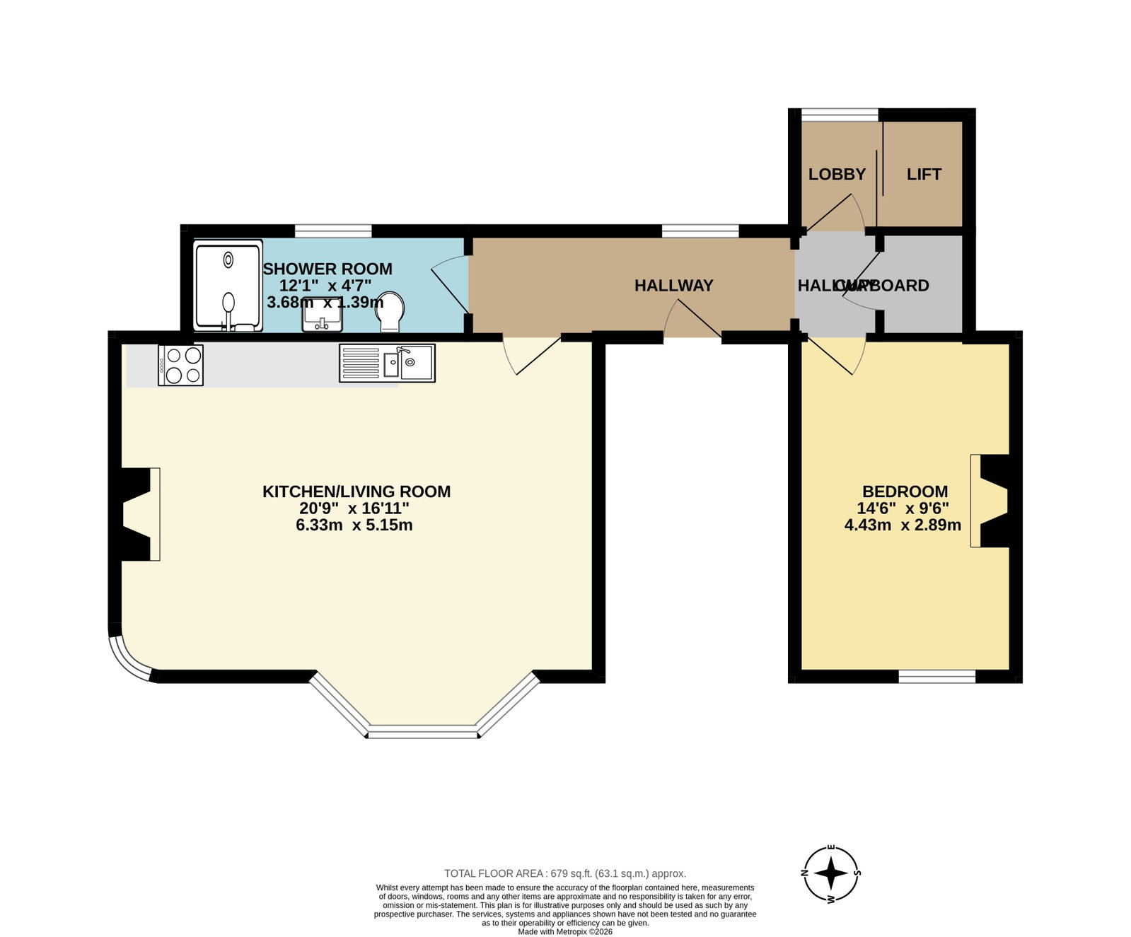 8,Apartment 7 'Kingsmead', Elliot Terrace, Plymouth floorplan