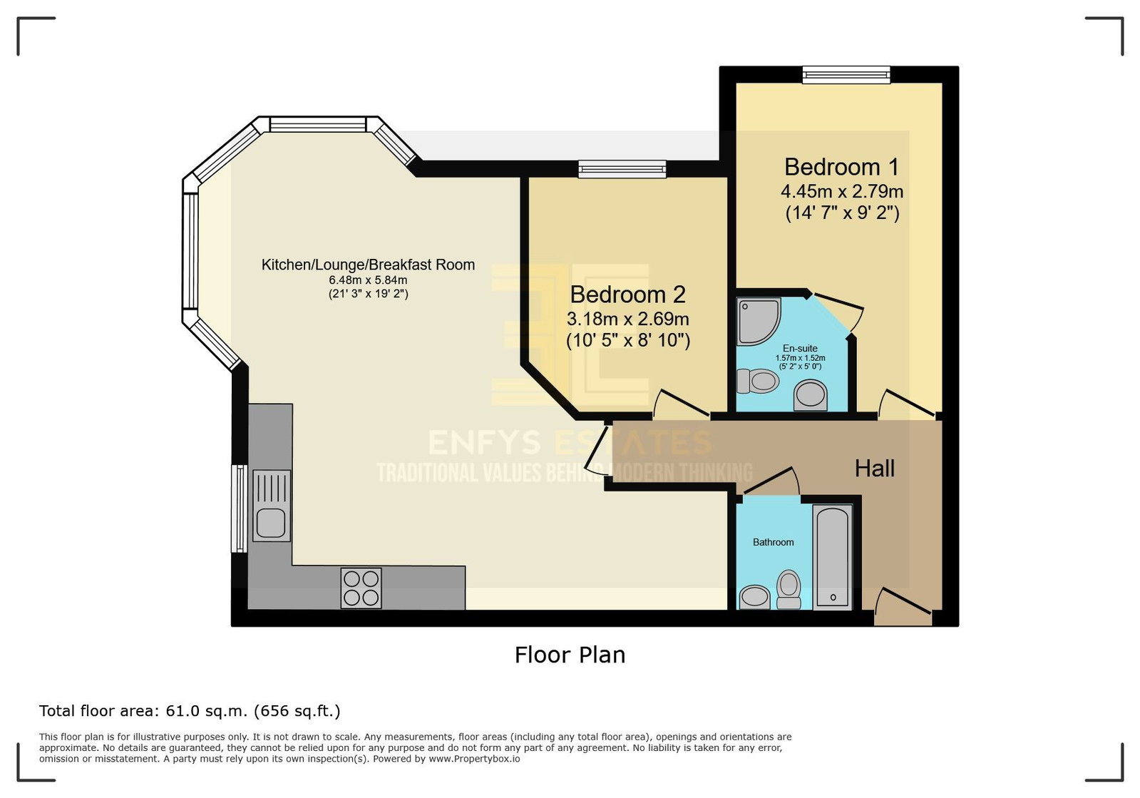 Trinity Apartments,Apartment 9, 10 Trinity Avenue, Llandudno floorplan