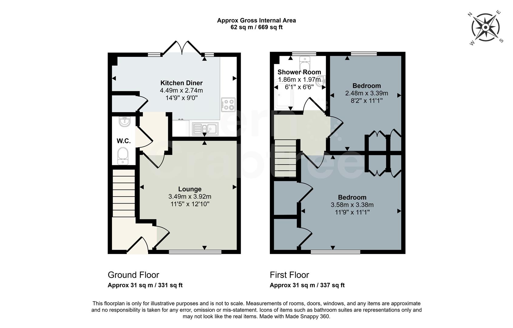 27, South View, Llantwit Major floorplan
