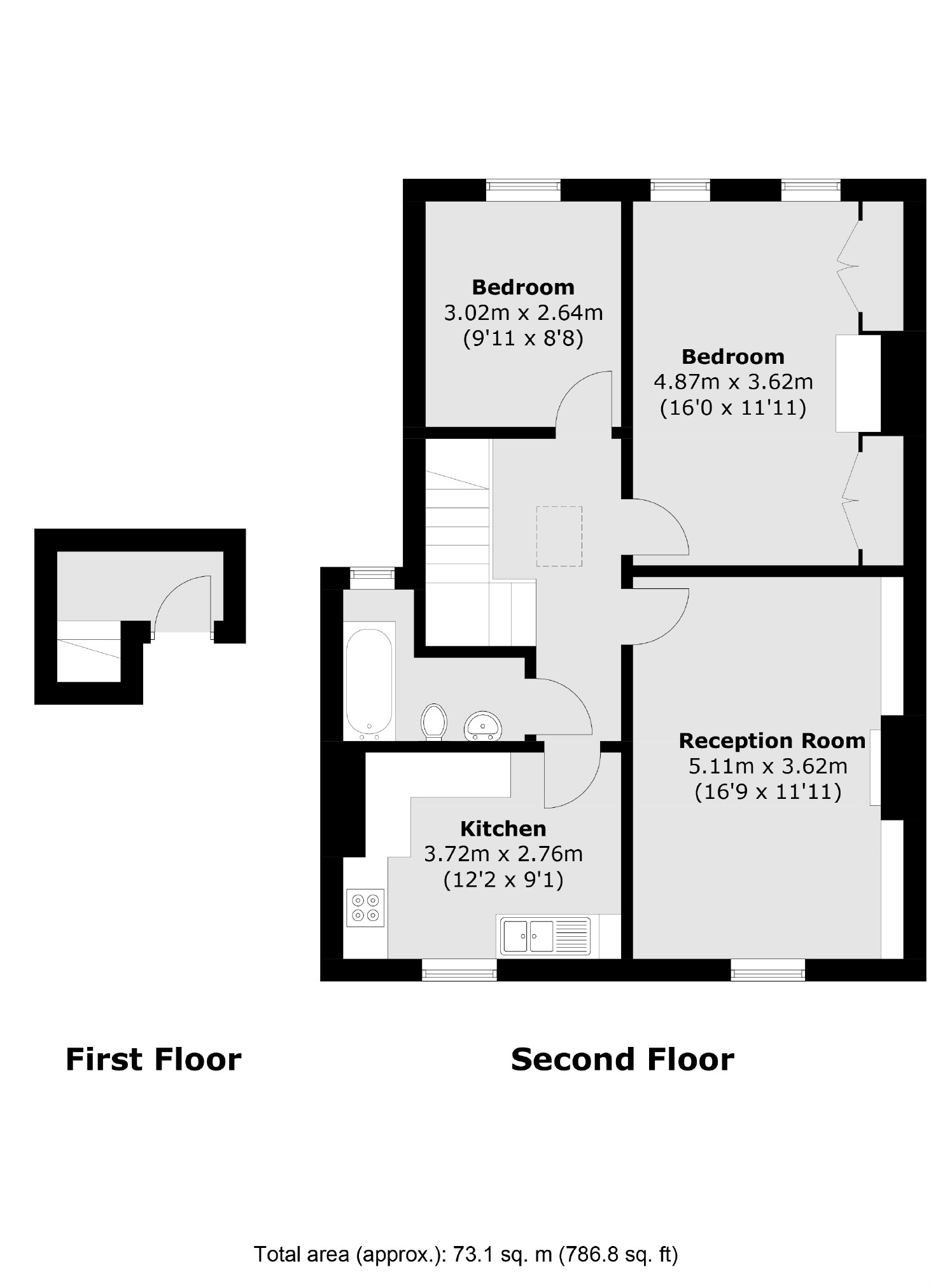 TFF, 60, Bonham Road, London floorplan