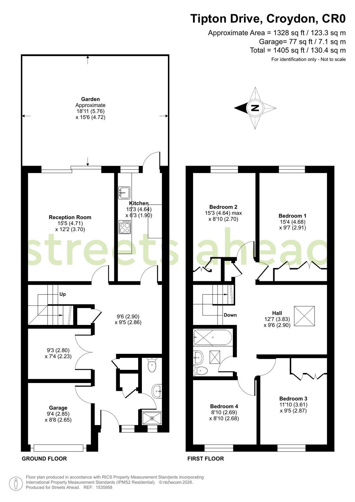 Tipton Drive, Croydon floorplan