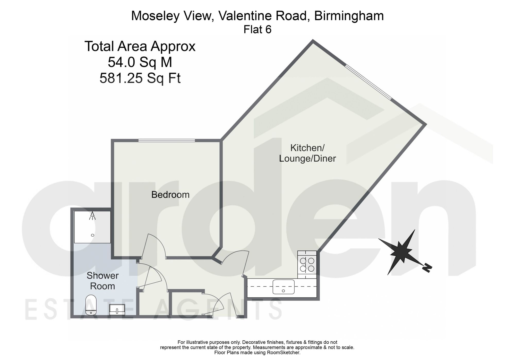 Moseley View,6, Valentine Road, Birmingham floorplan