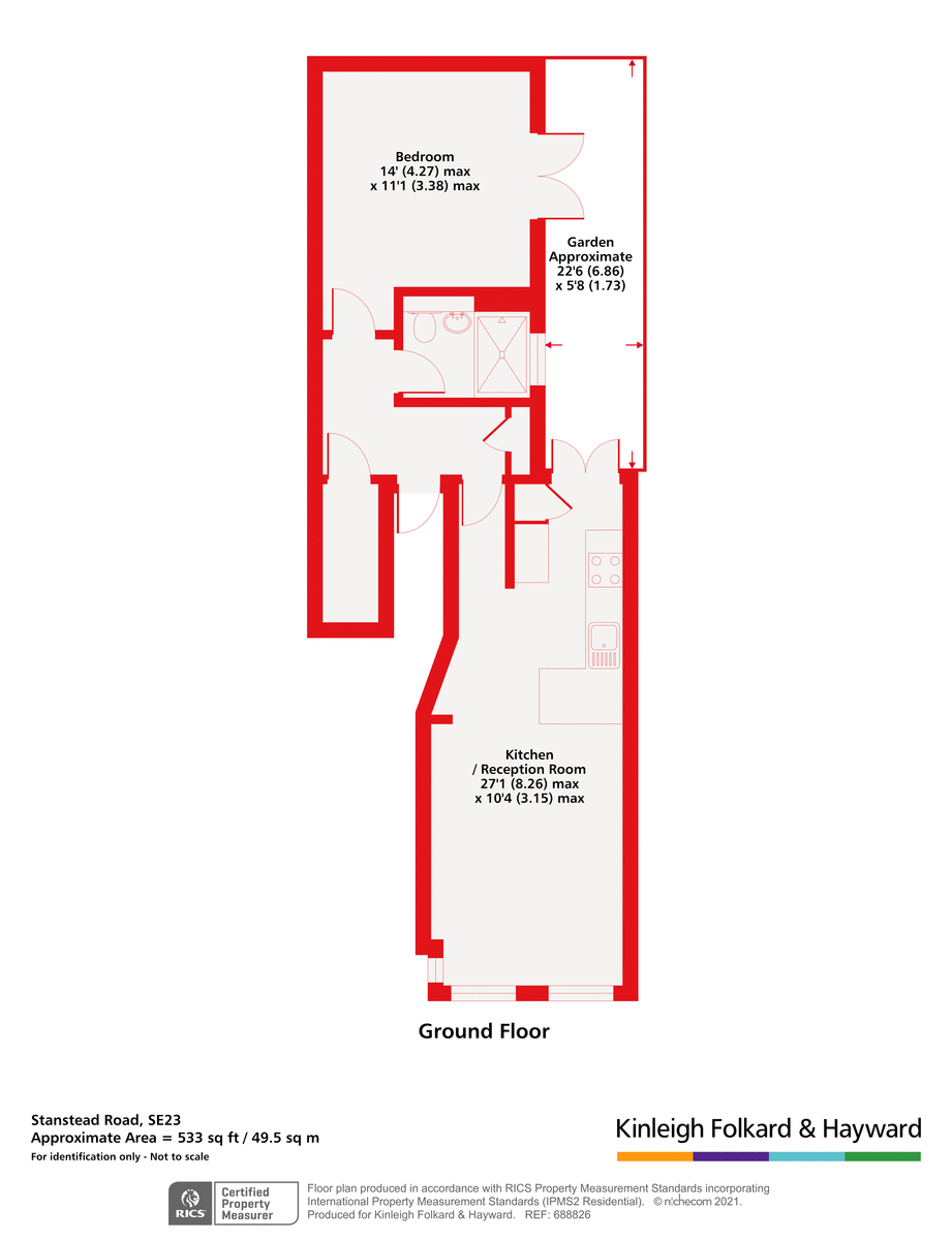 Flat 1, 228, Stanstead Road, London floorplan