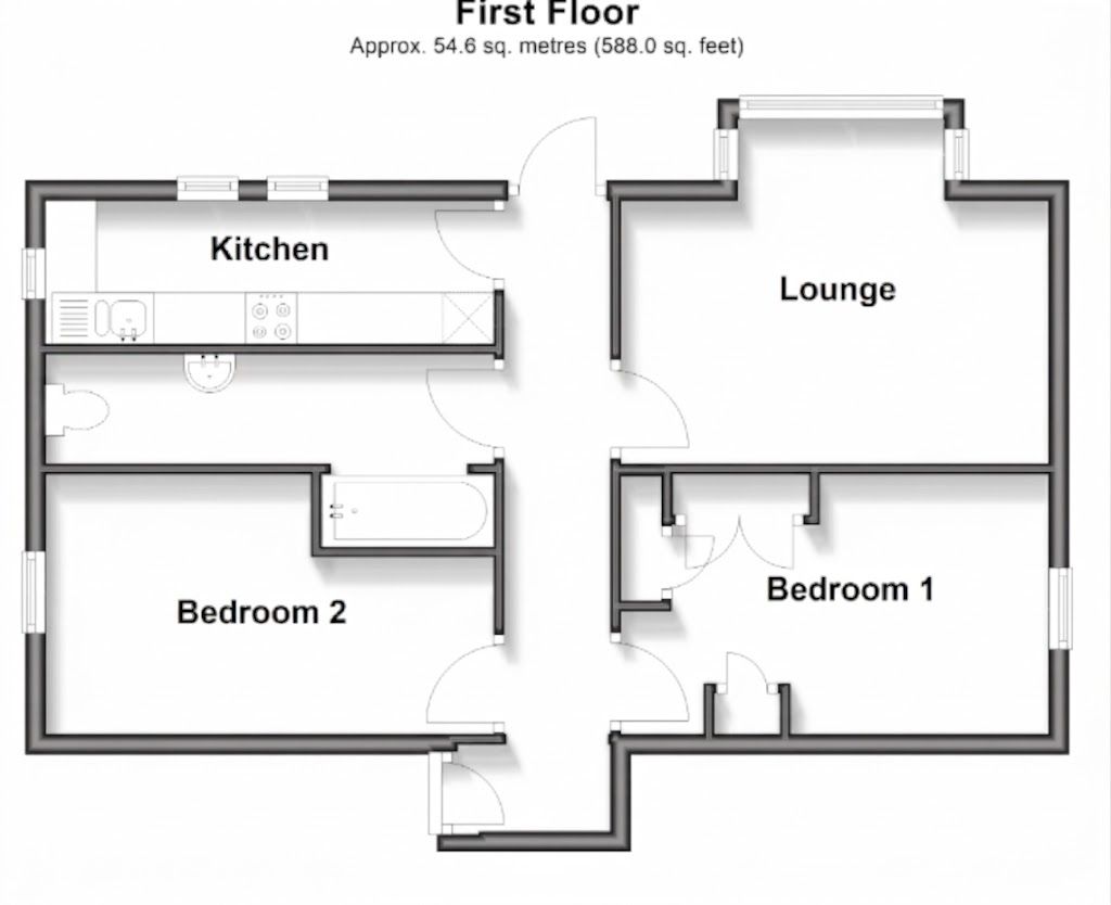 Beachfield Road, Sandown floorplan