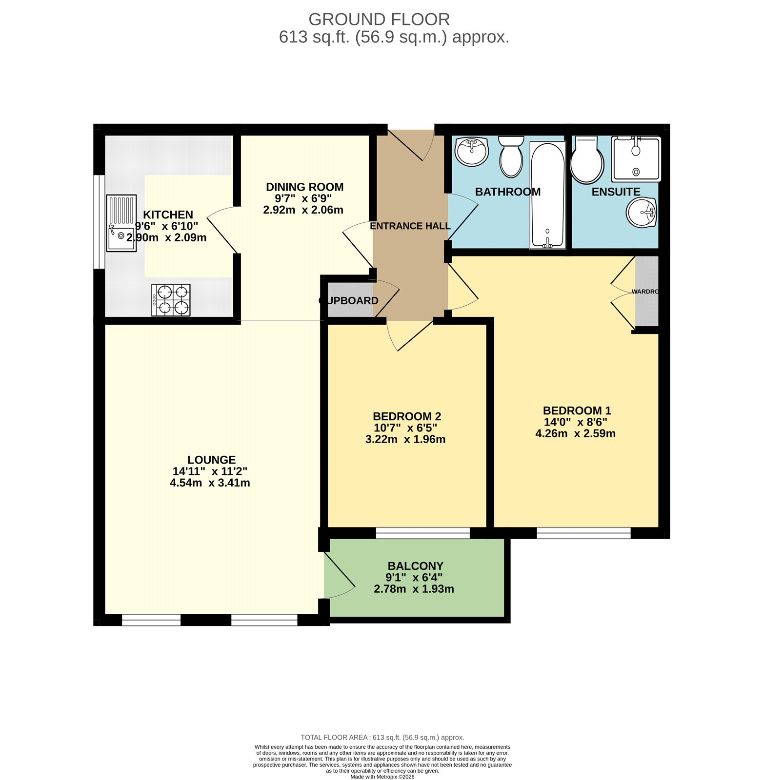 3, Pine Croft, Southampton floorplan