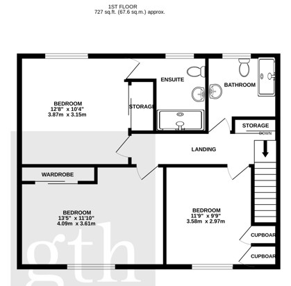 65, Bishops Hull Road, Taunton floorplan