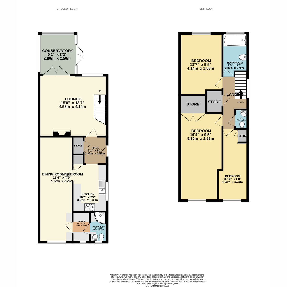 7, Willow Road, Barton-under-Needwood floorplan