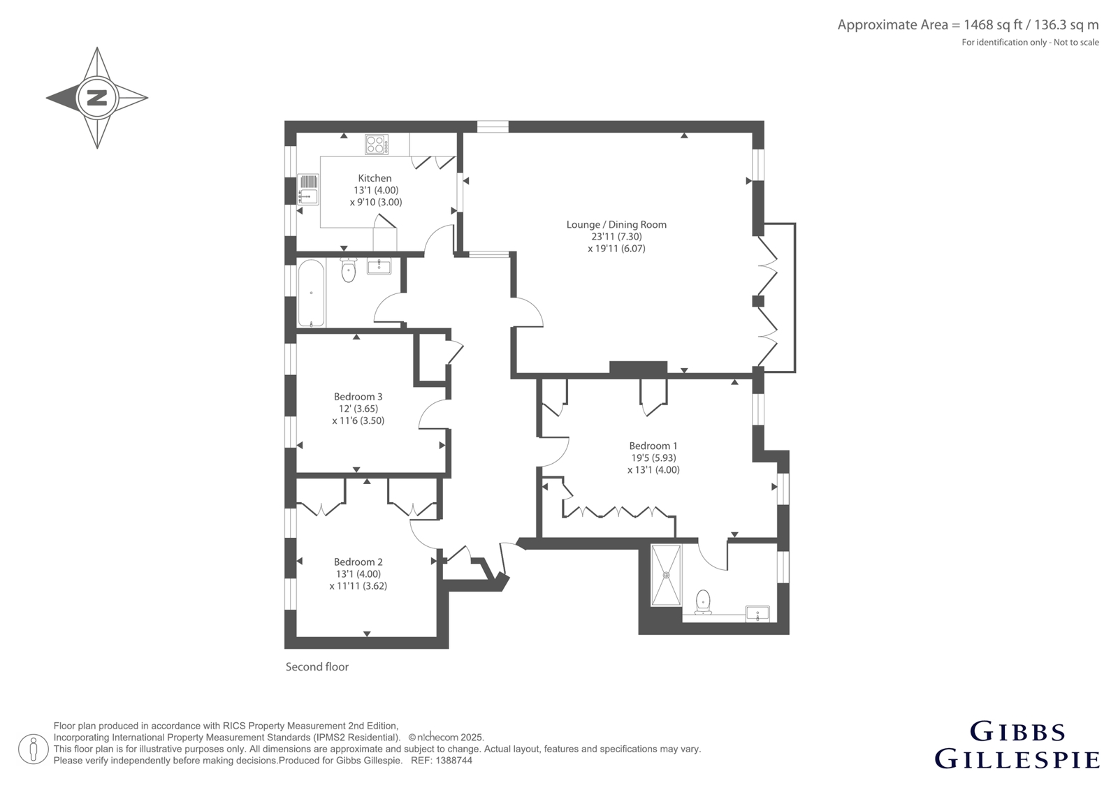 15, Ashurst Close, Northwood floorplan