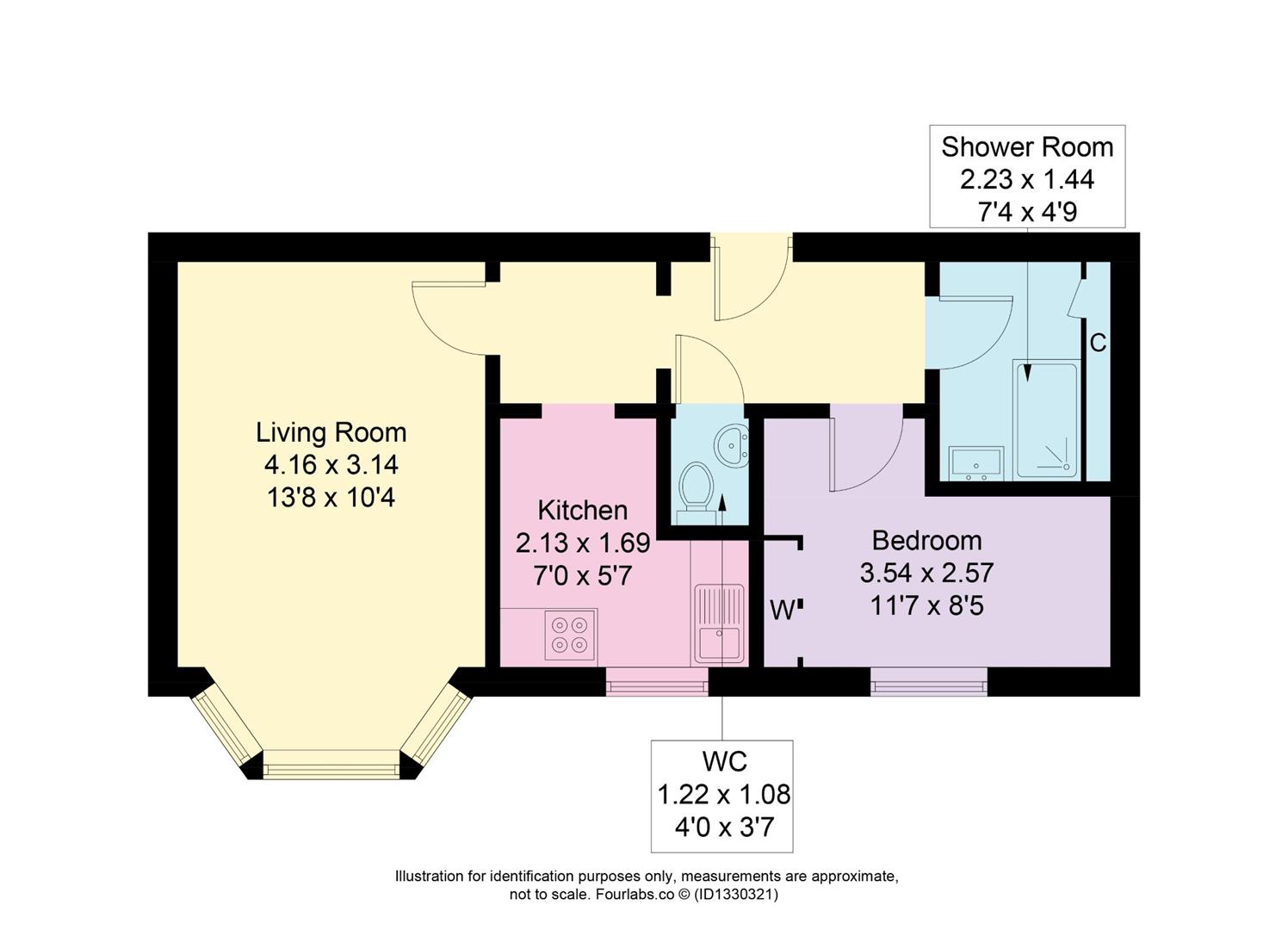 1/M, 103, Arbroath Road, Dundee floorplan