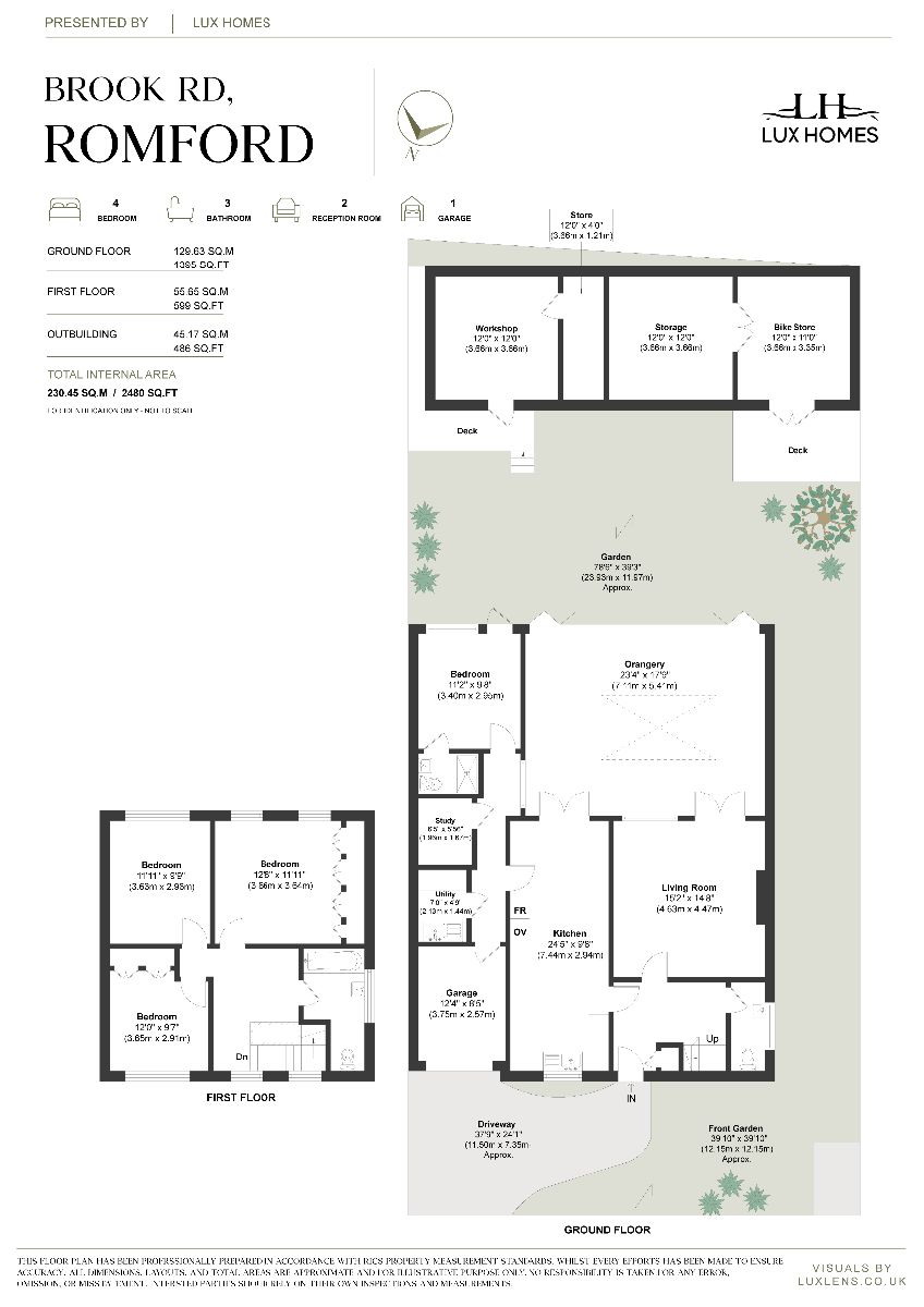 9 Brook Road, Romford floorplan