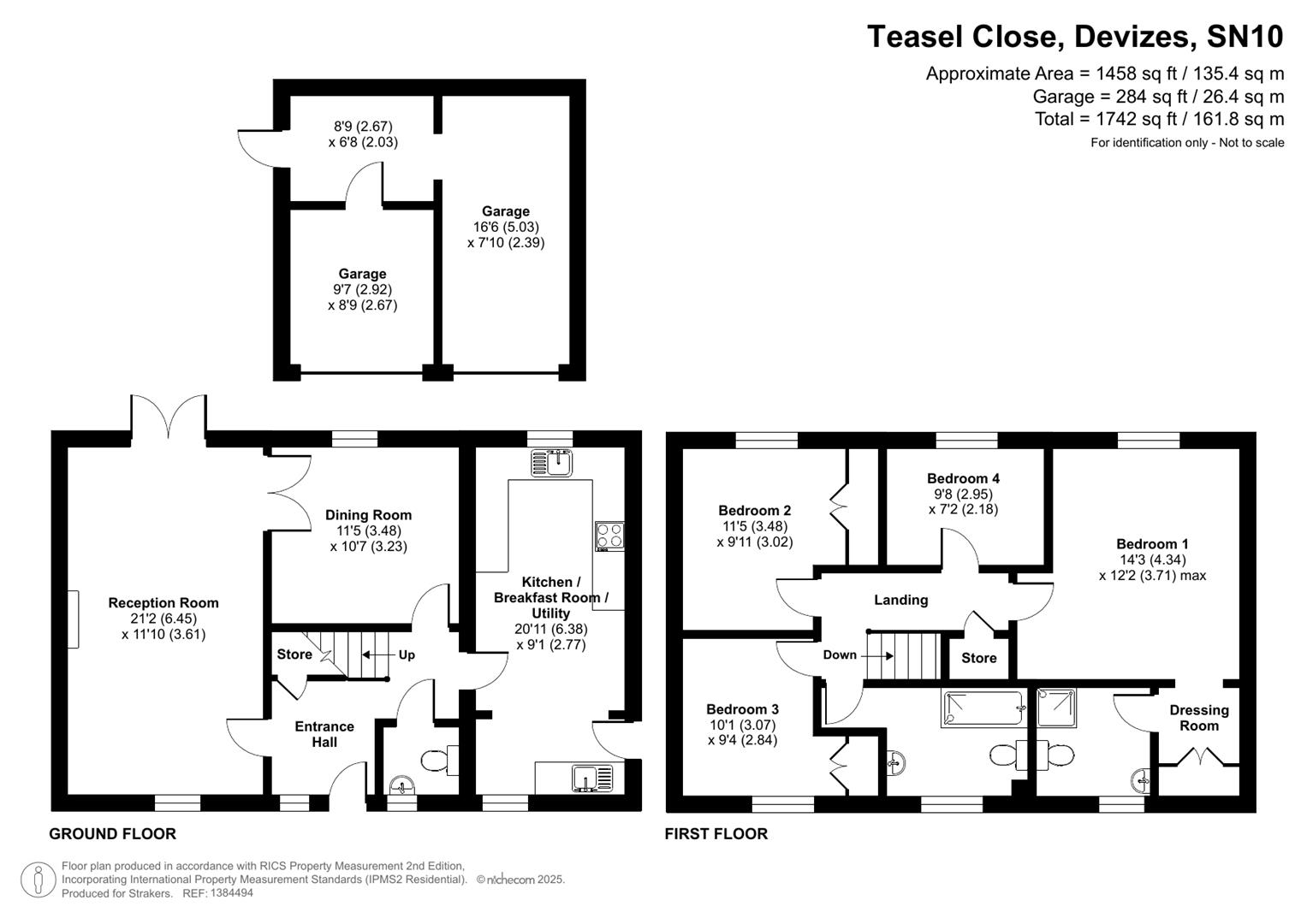 11, Teasel Close, Devizes floorplan