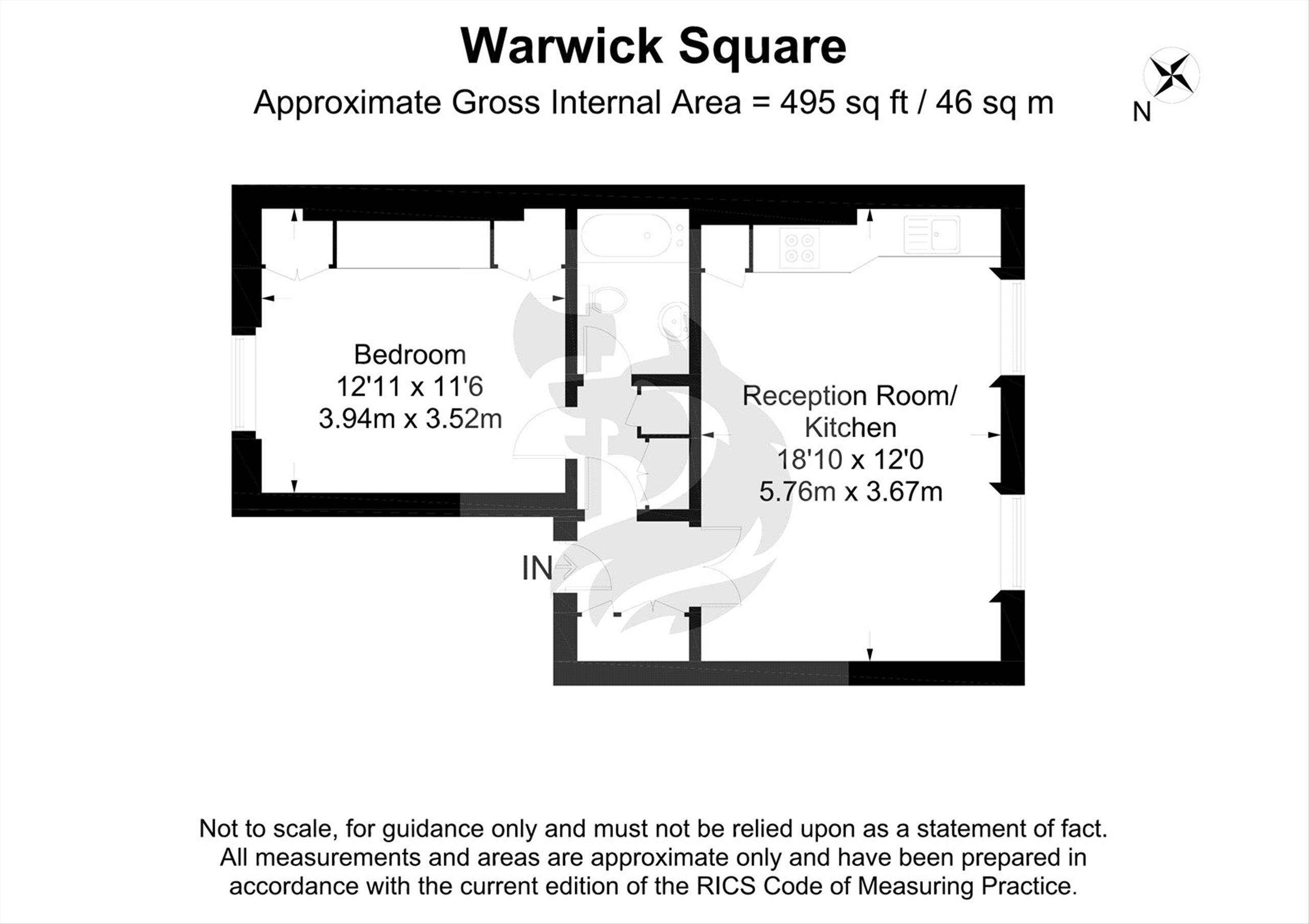 Flat 5, 79, Warwick Square, London floorplan