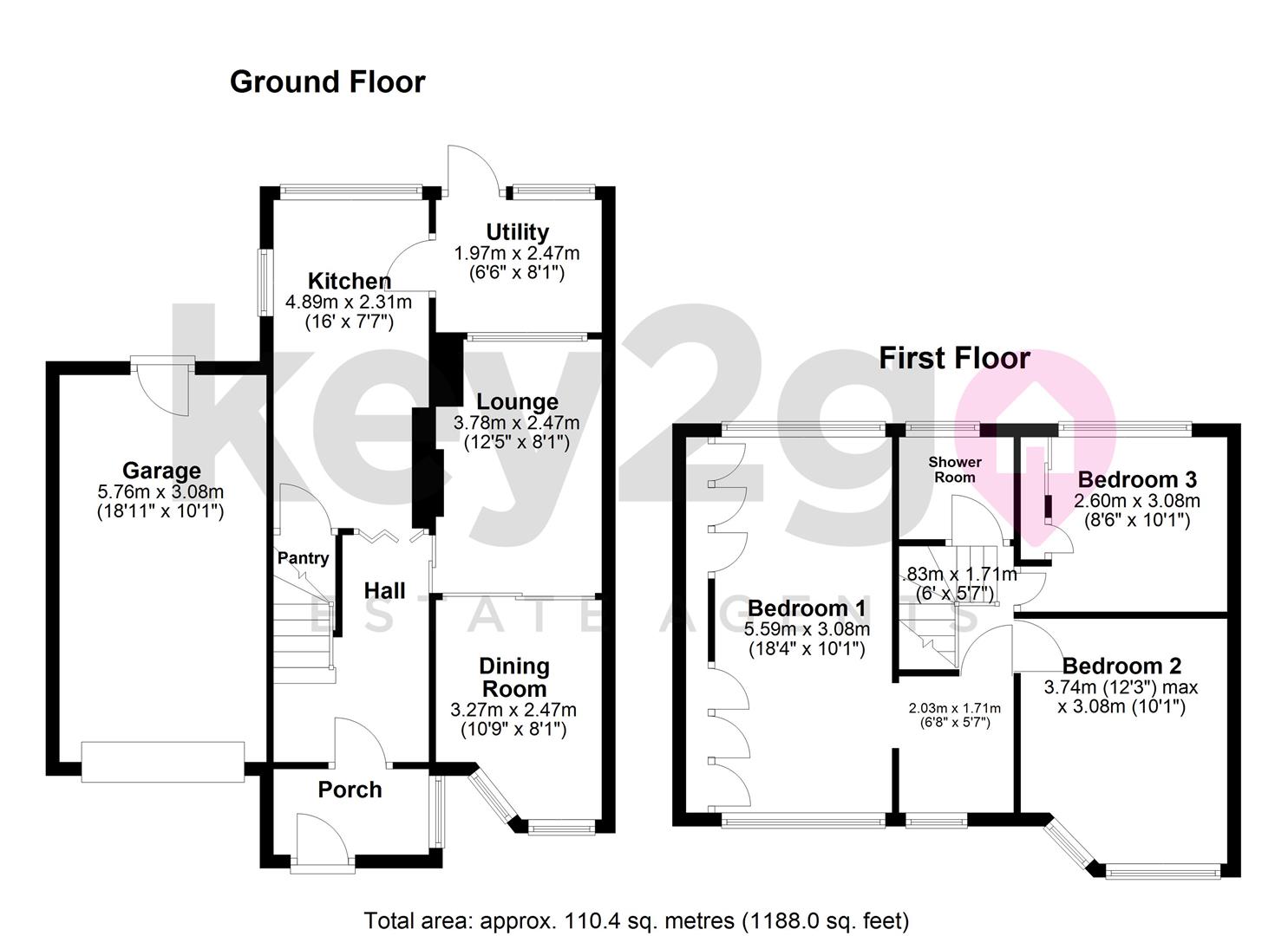 12, Durlstone Crescent, Sheffield floorplan
