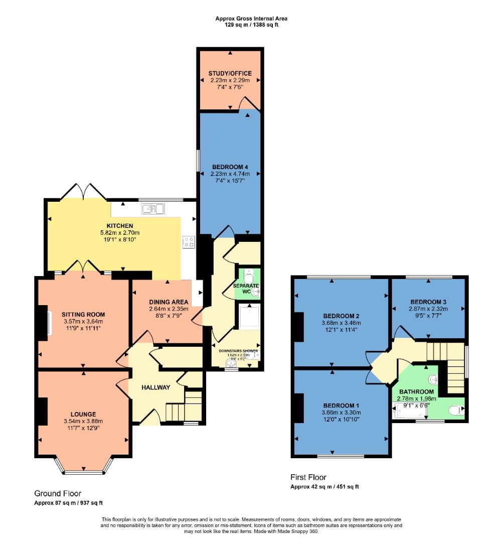 51, Upper Road, Dewsbury floorplan