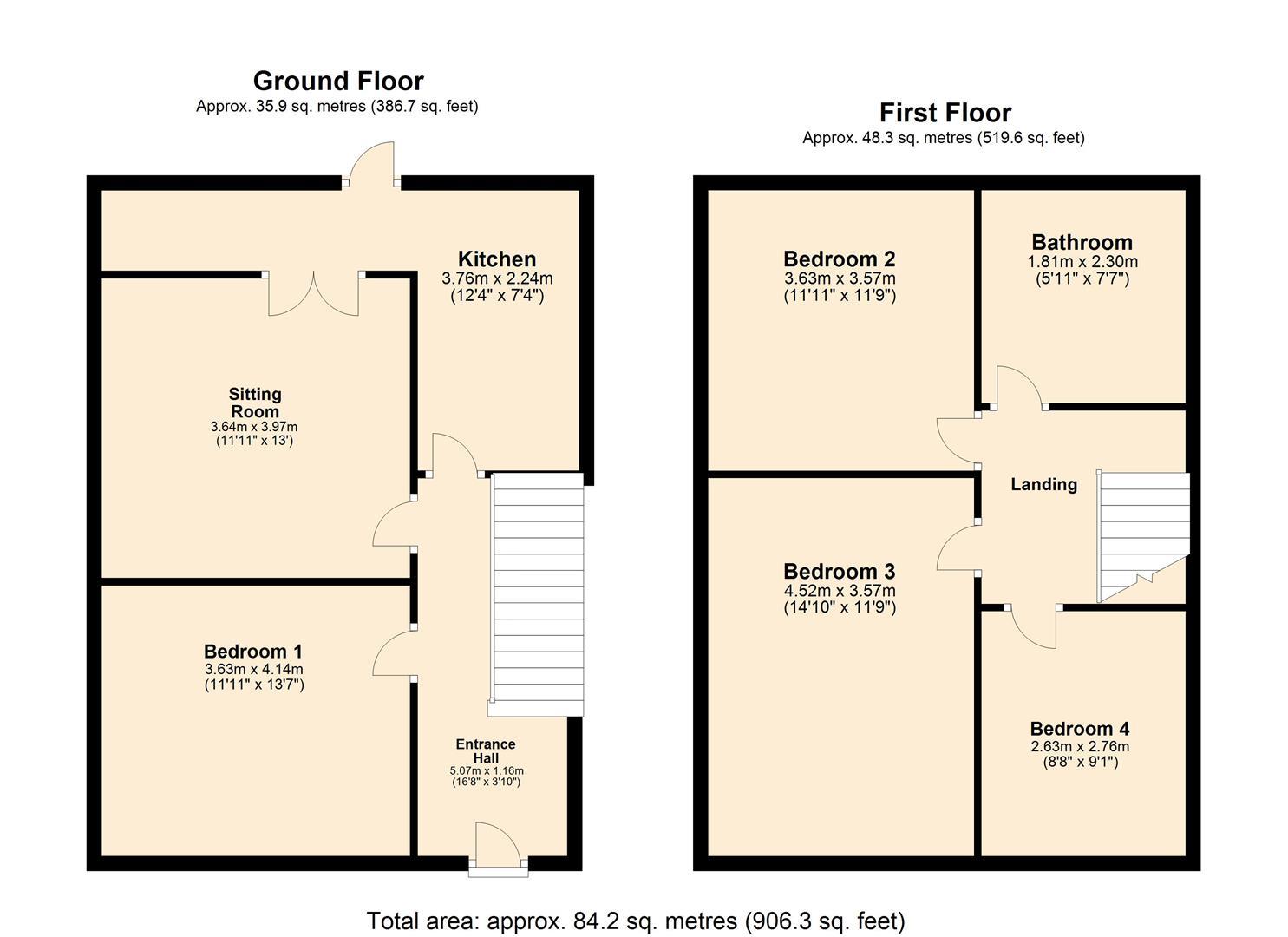 Union Road, Exeter floorplan
