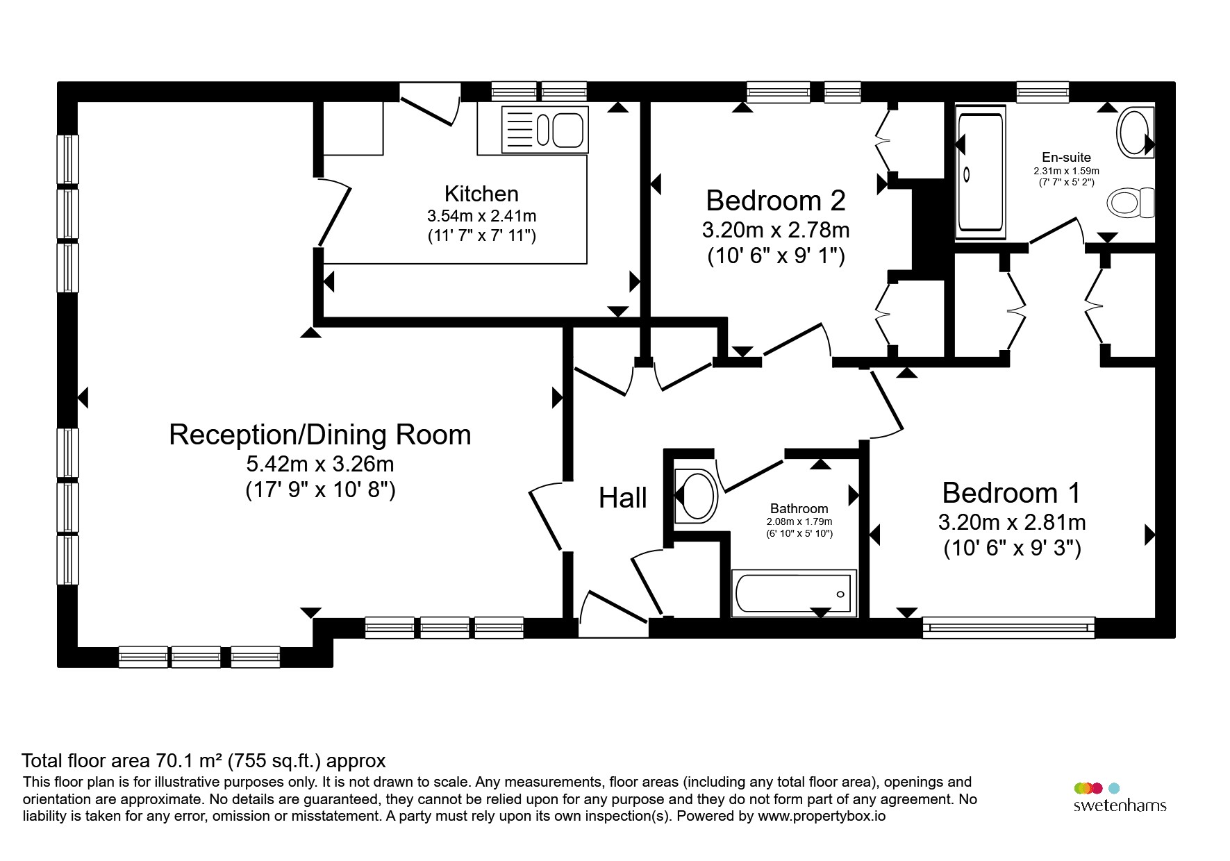 44, Helsby Park Homes, Chester Road, Frodsham floorplan