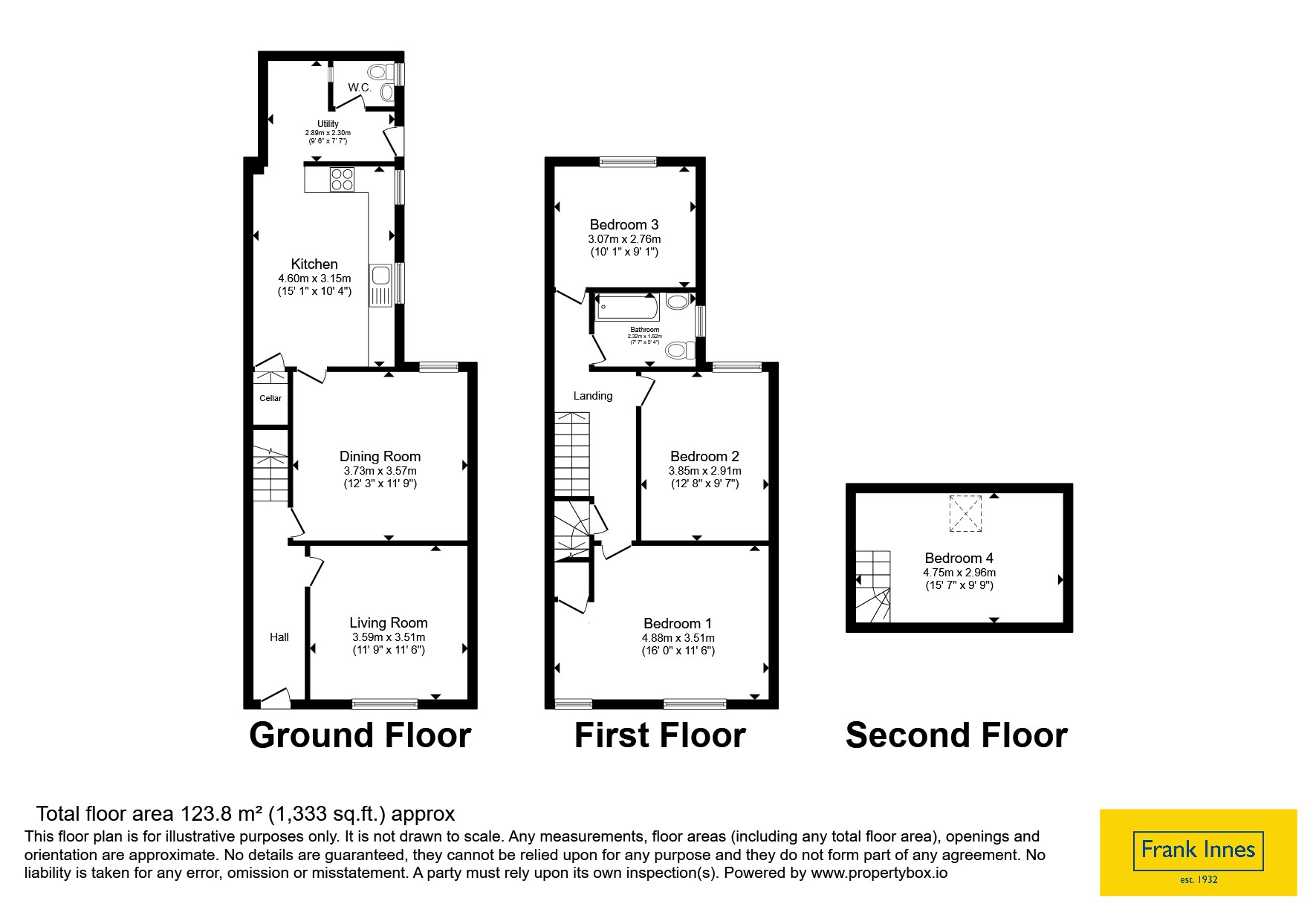 84, Monk Street, Derbyshire floorplan