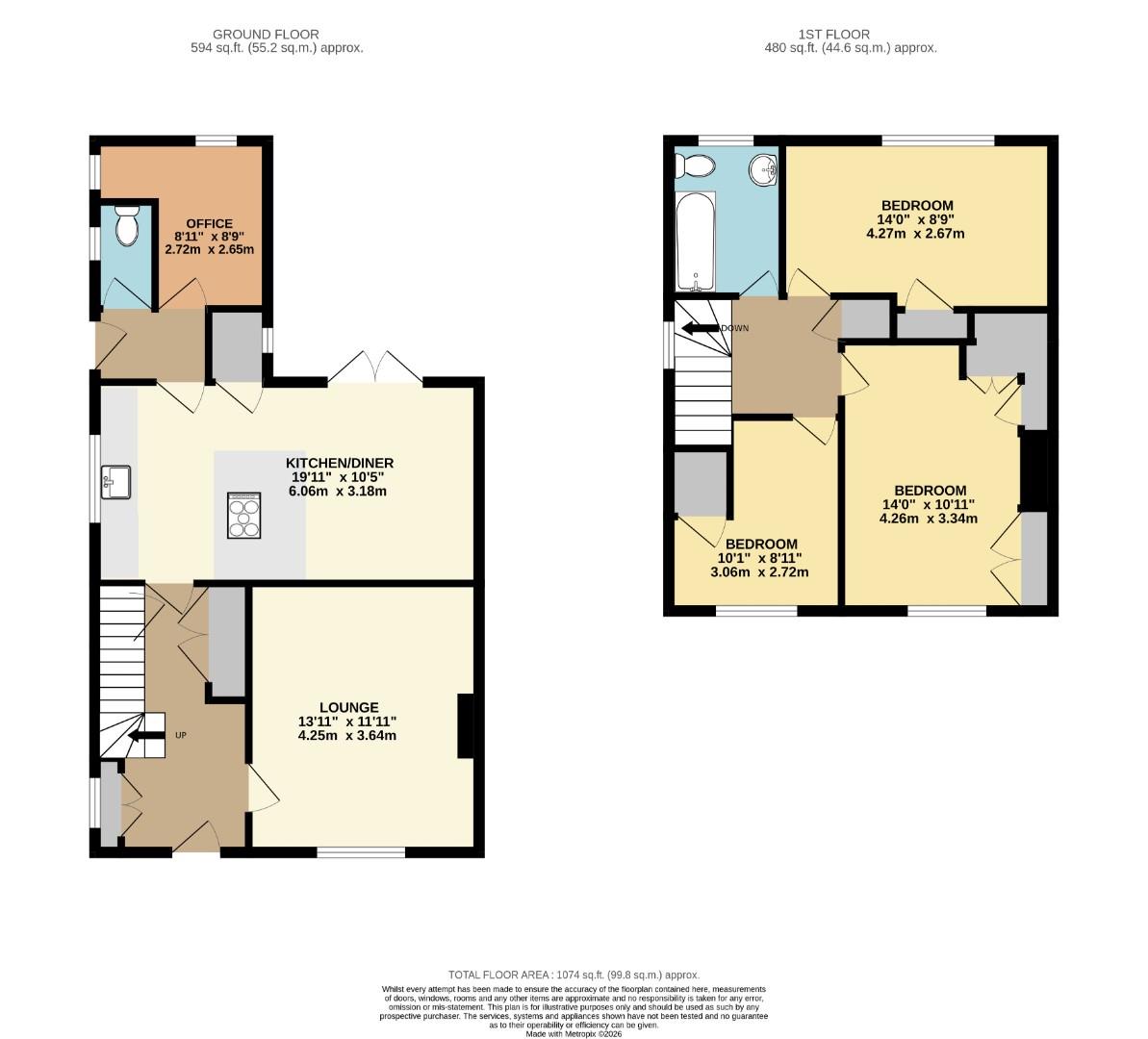 Roosevelt Avenue, Leighton Buzzard floorplan