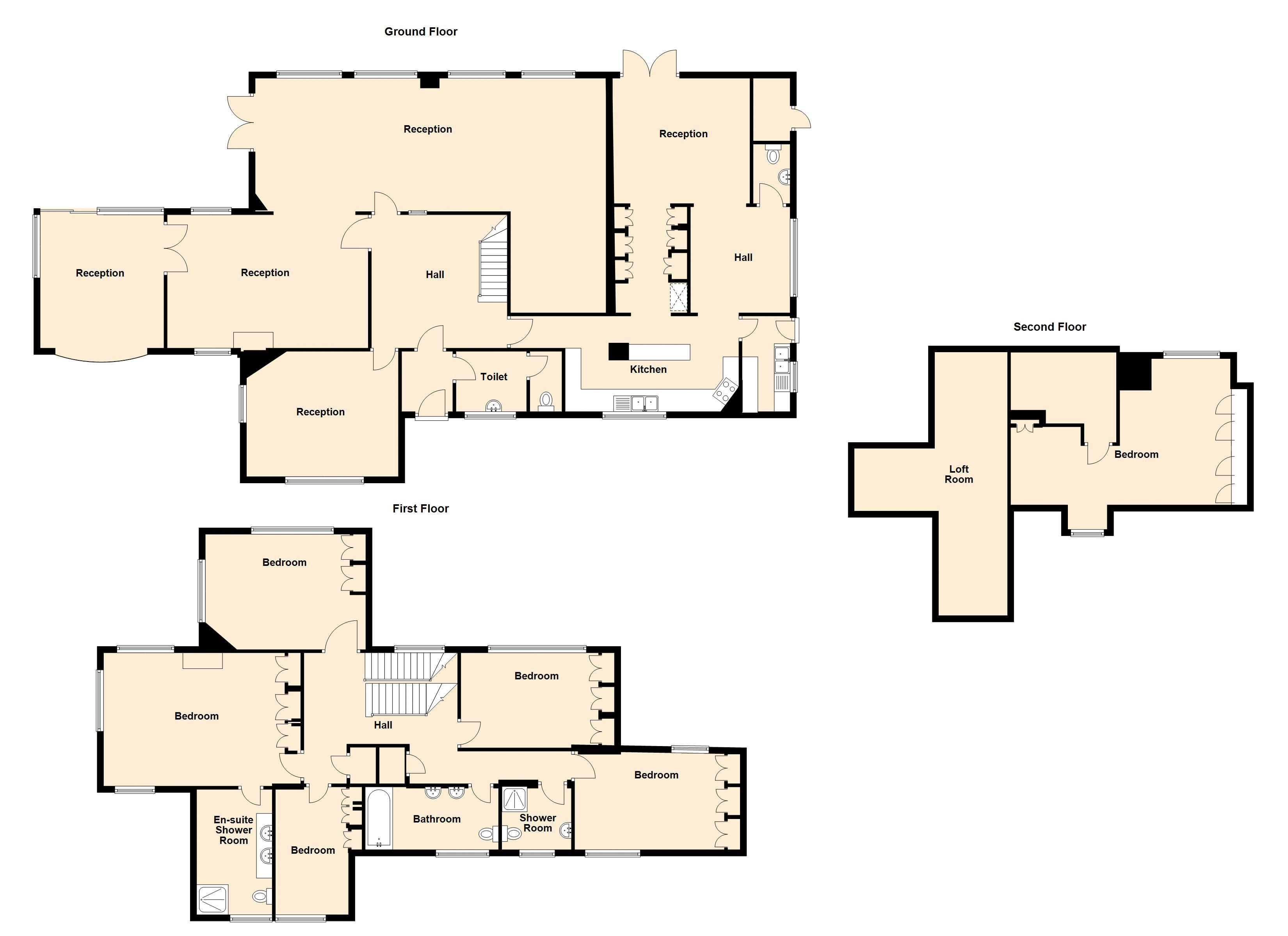 6 Bedrooms Detached house to rent in Hadley Green West, Barnet EN5