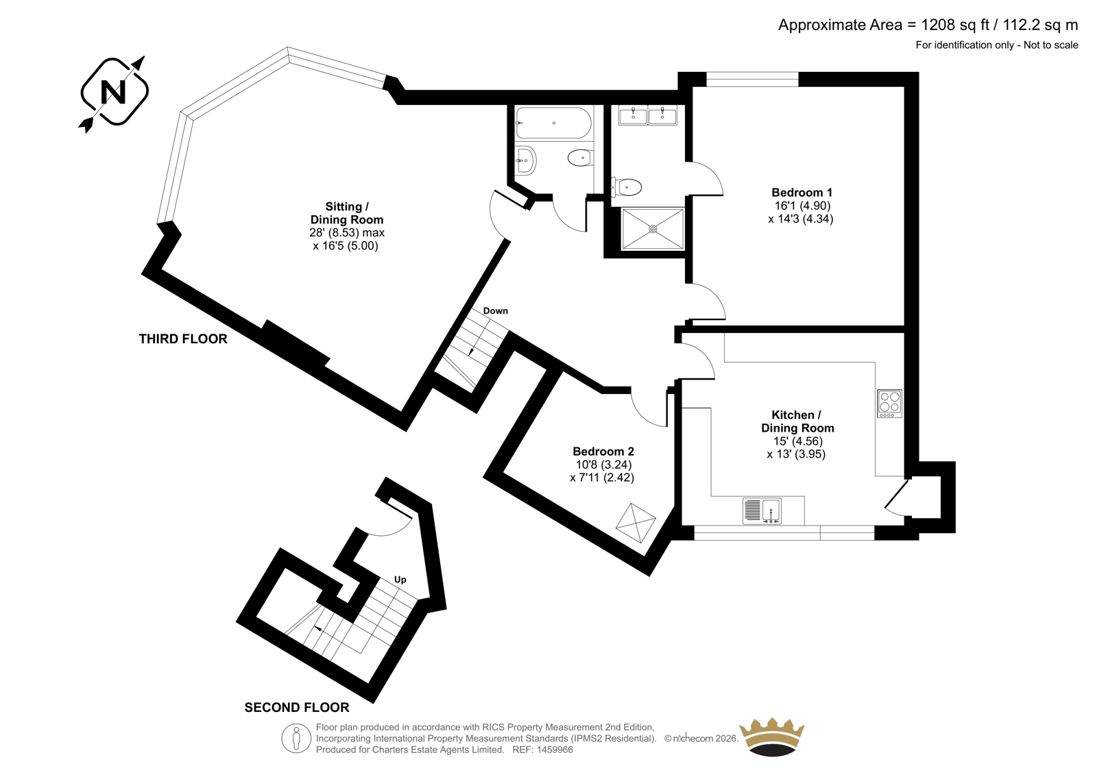 Apartment 5, The Turret,, Clarence Parade, Hampshire floorplan
