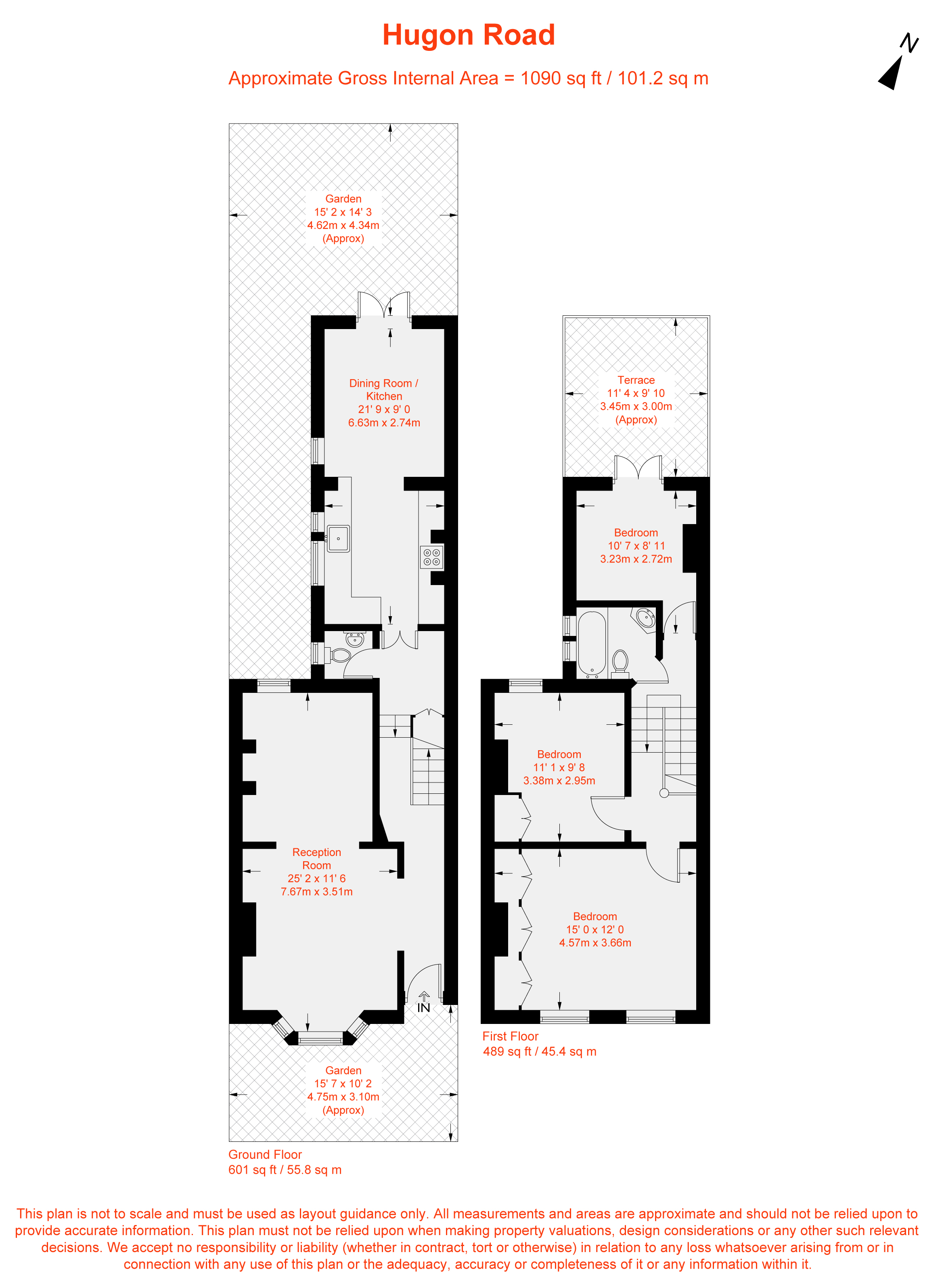 Hugon Road, Fulham, London SW6, 3 bedroom terraced house for sale