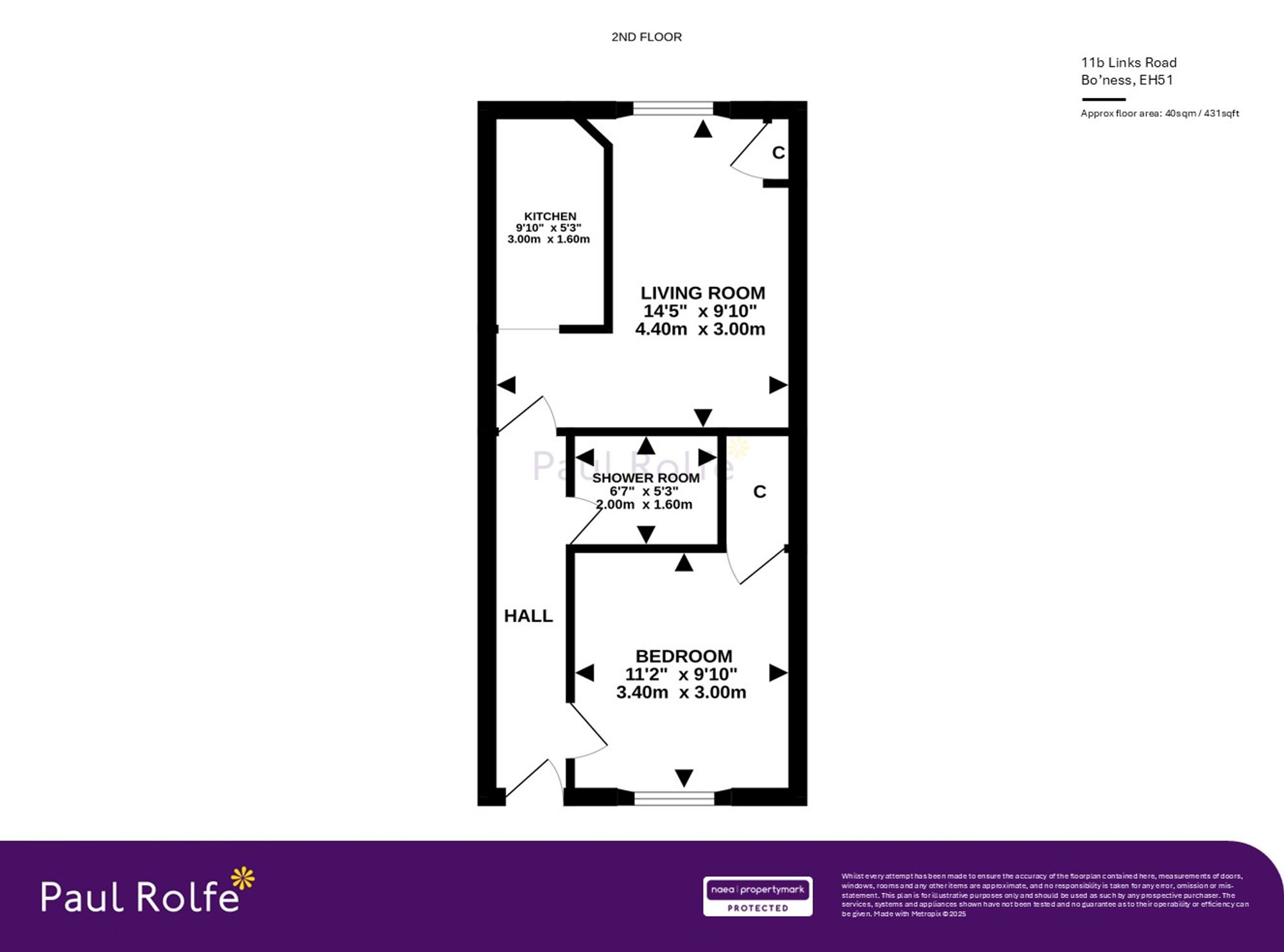 11b Links Road, Bo'ness floorplan