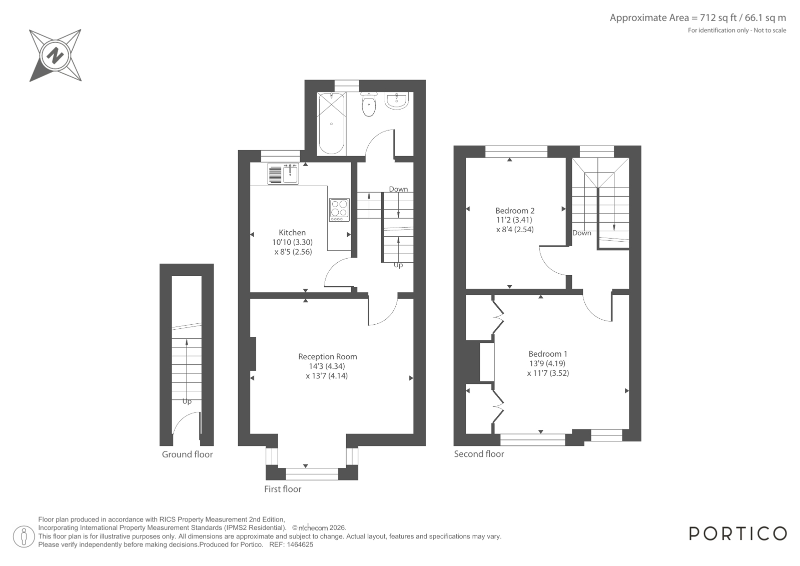 Flat 1, 113, Calderon Road, London floorplan