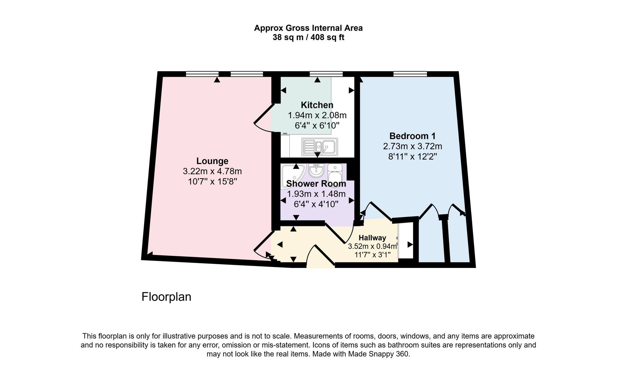 20 Roman Row, Southampton floorplan