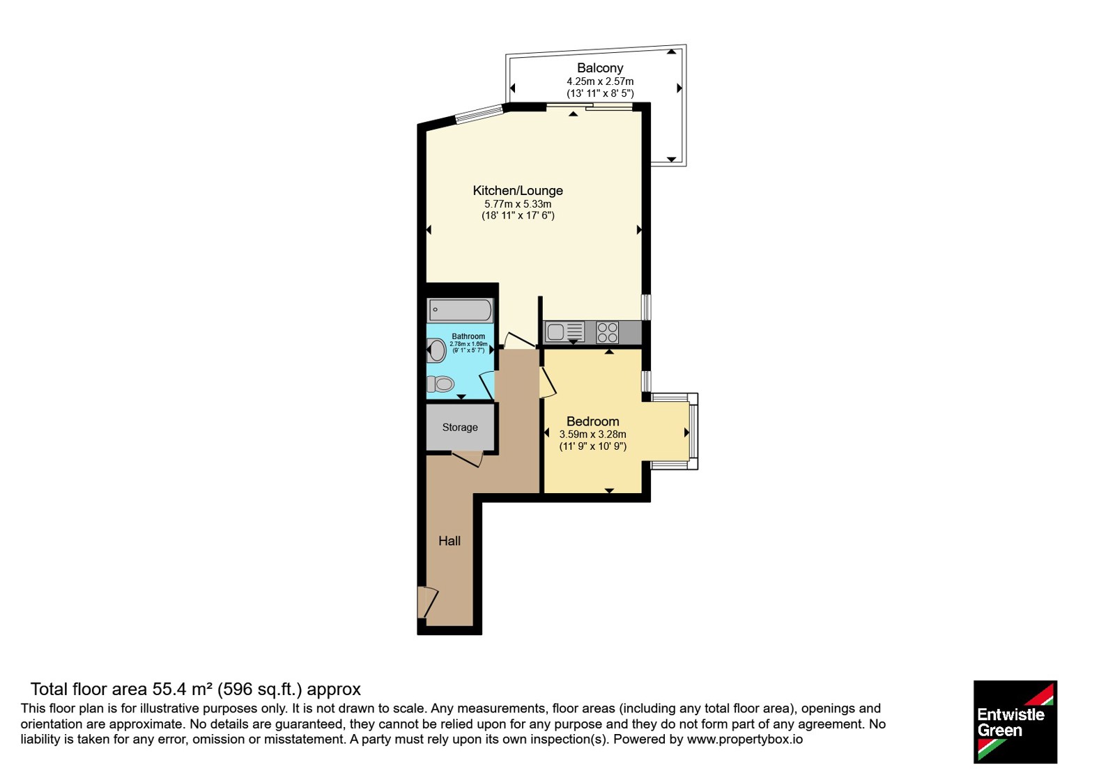 Apartment 43, 3, St. Pauls Square, Merseyside floorplan