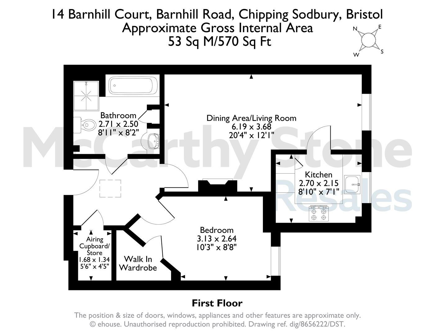14 Barnhill Court, Barnhill Road, Chipping Sodbury, Bristol floorplan