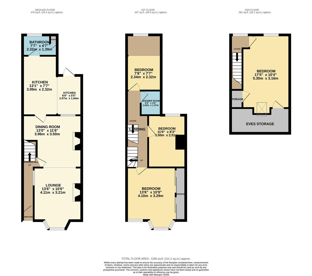110, Tarring Road, Worthing floorplan