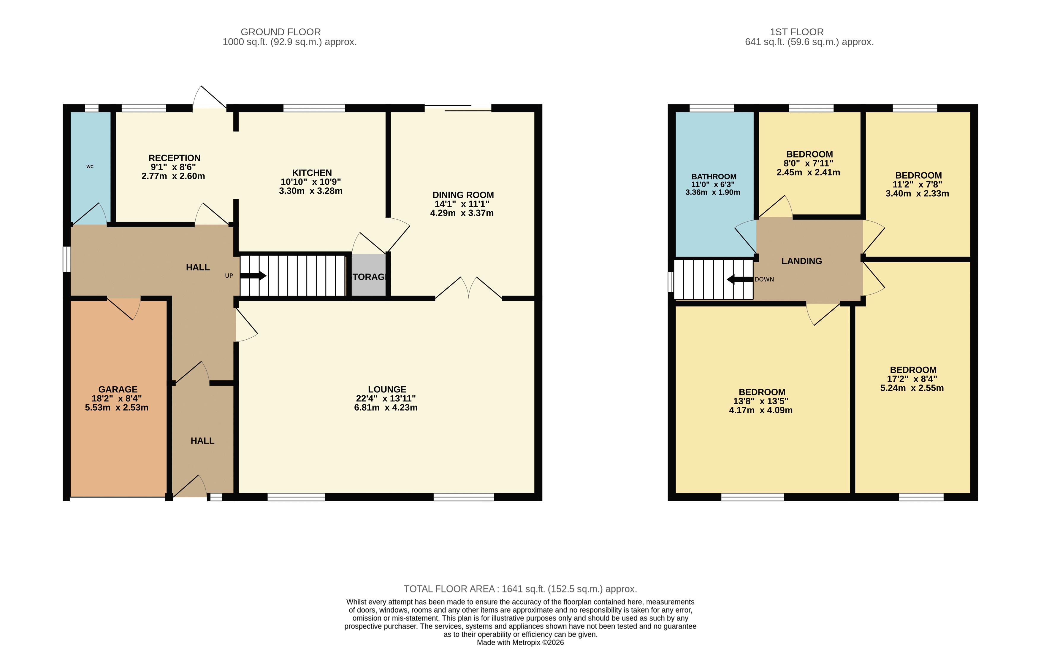 85, Winford Drive, Broxbourne floorplan