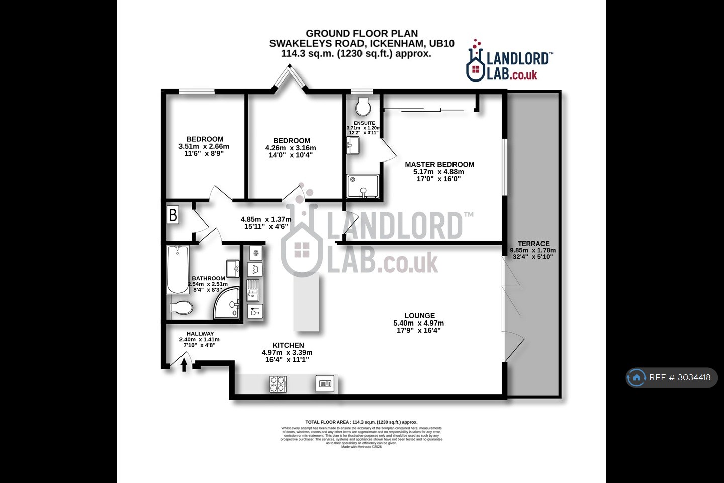 Flat, London View House Swakeleys Road, Ickenham floorplan