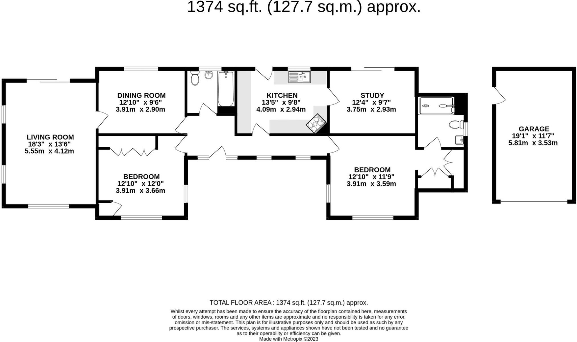 Hillside,, Heathvale Bridge Road, Guildford floorplan