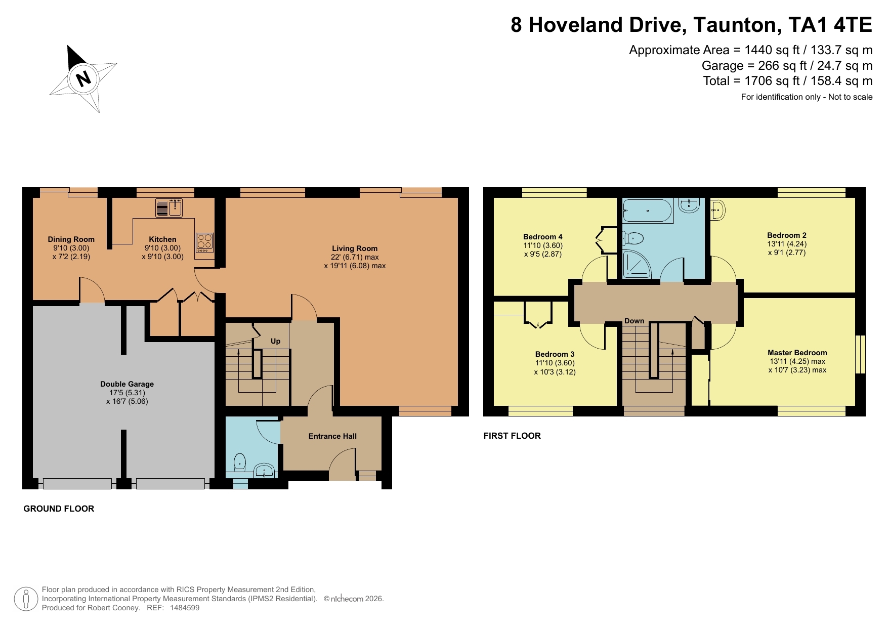 8 Hoveland Drive, Taunton floorplan