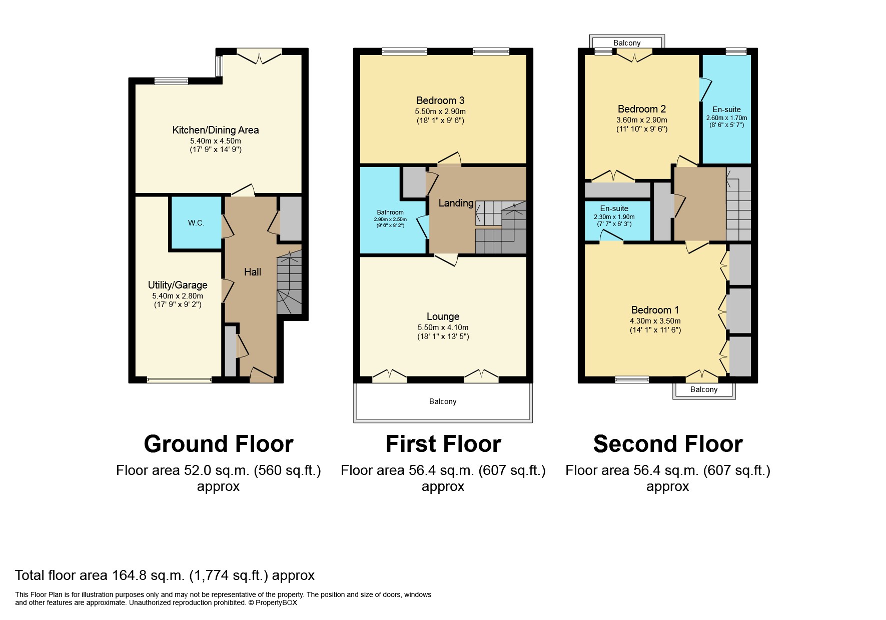 Harbourside, Inverkip, Greenock PA16, 3 bedroom town house for sale