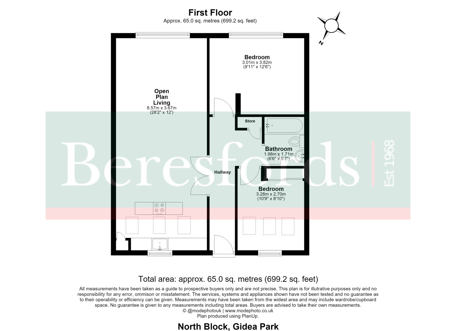51, North Block, The Railstore, Romford floorplan