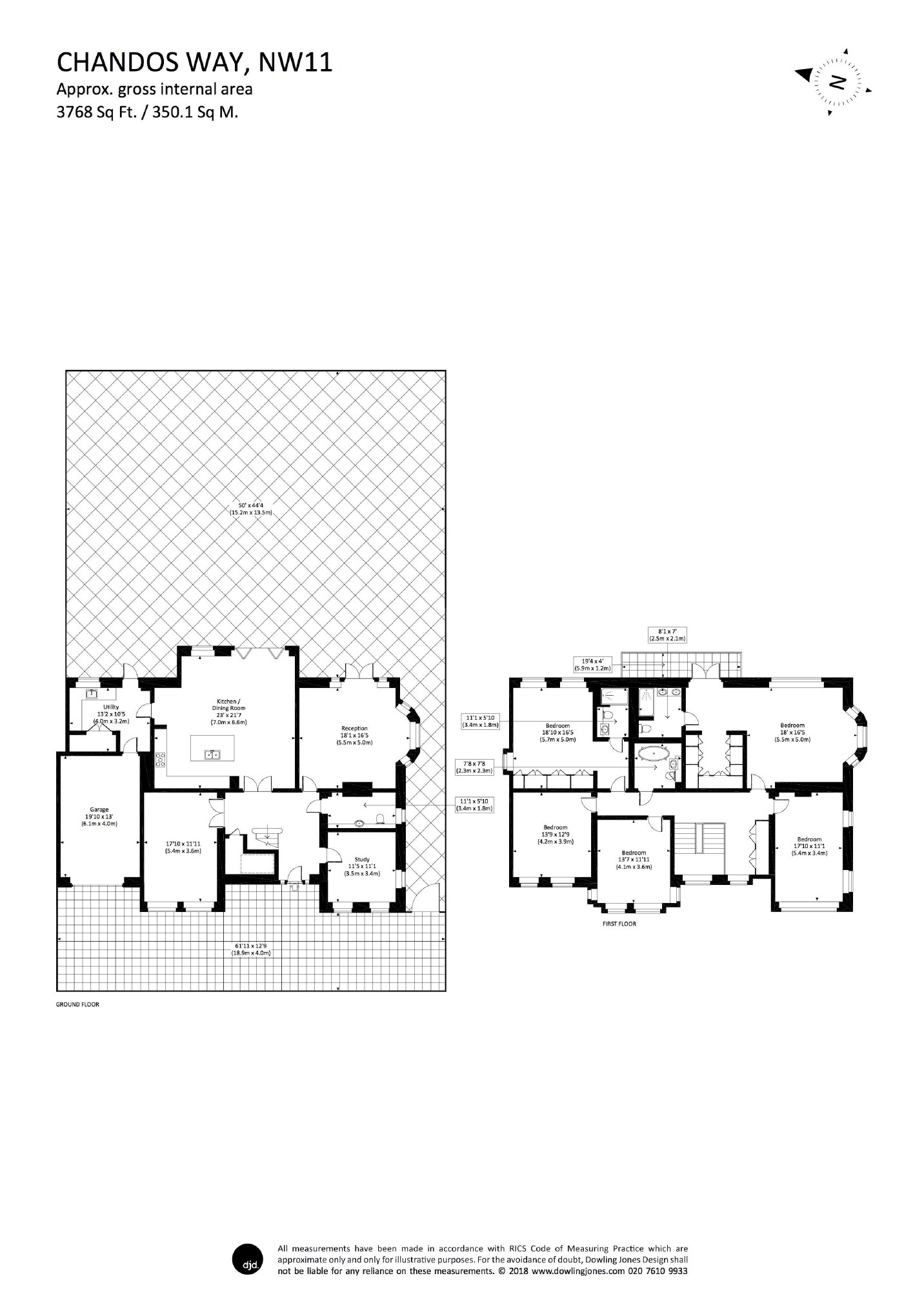 5 Bedrooms Flat to rent in Chandos Way, London NW11