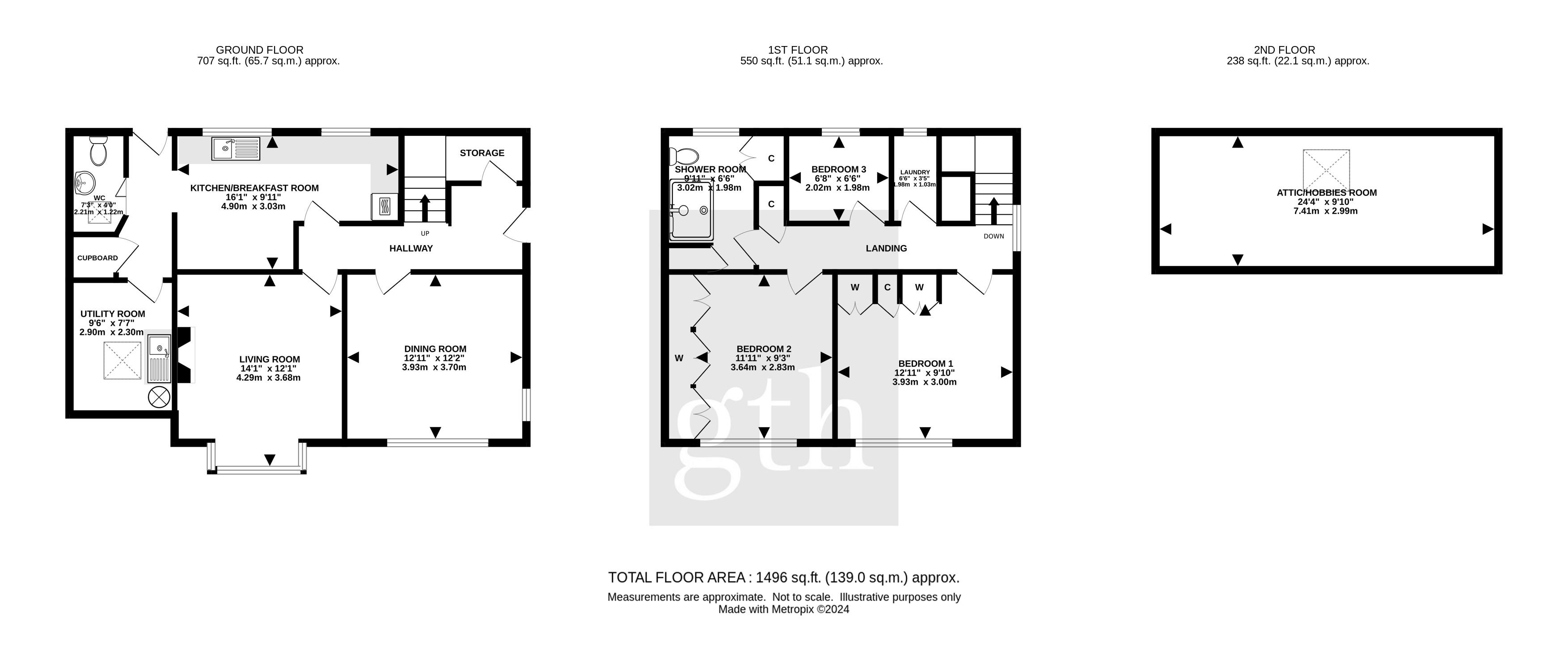 Holly Trees,, The Parks, Somerset floorplan