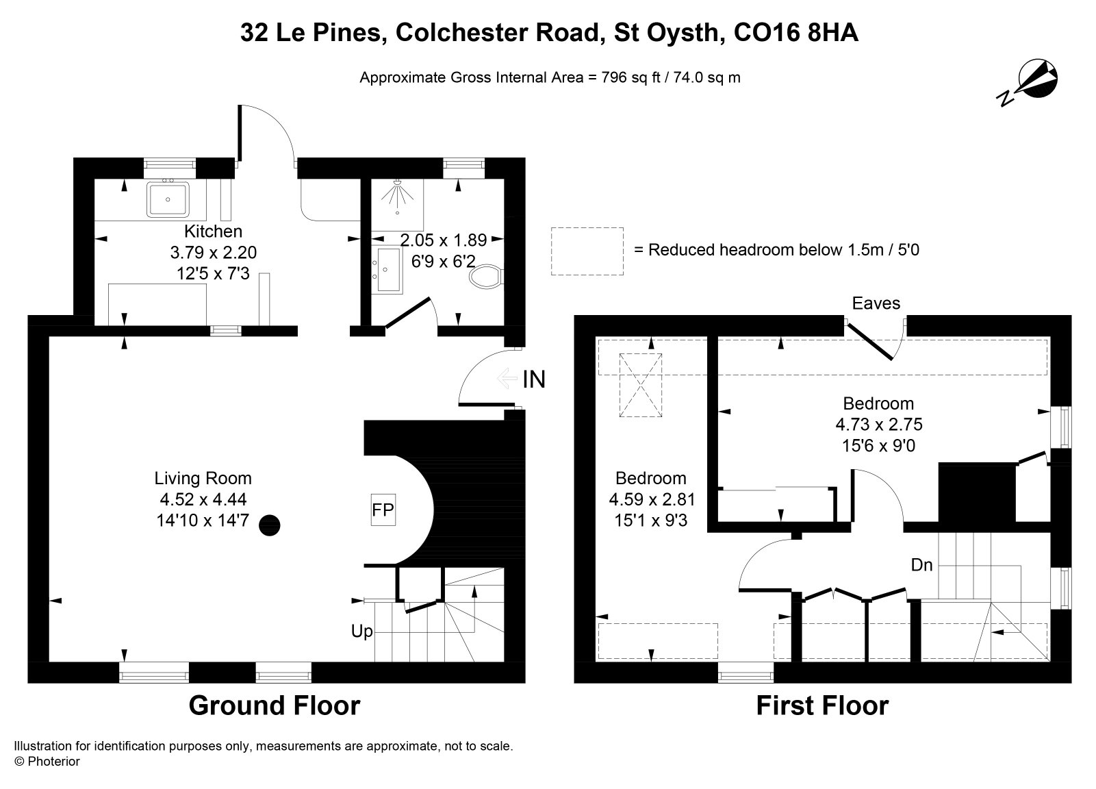 32 Le Pines, Colchester Road, Clacton-On-Sea floorplan