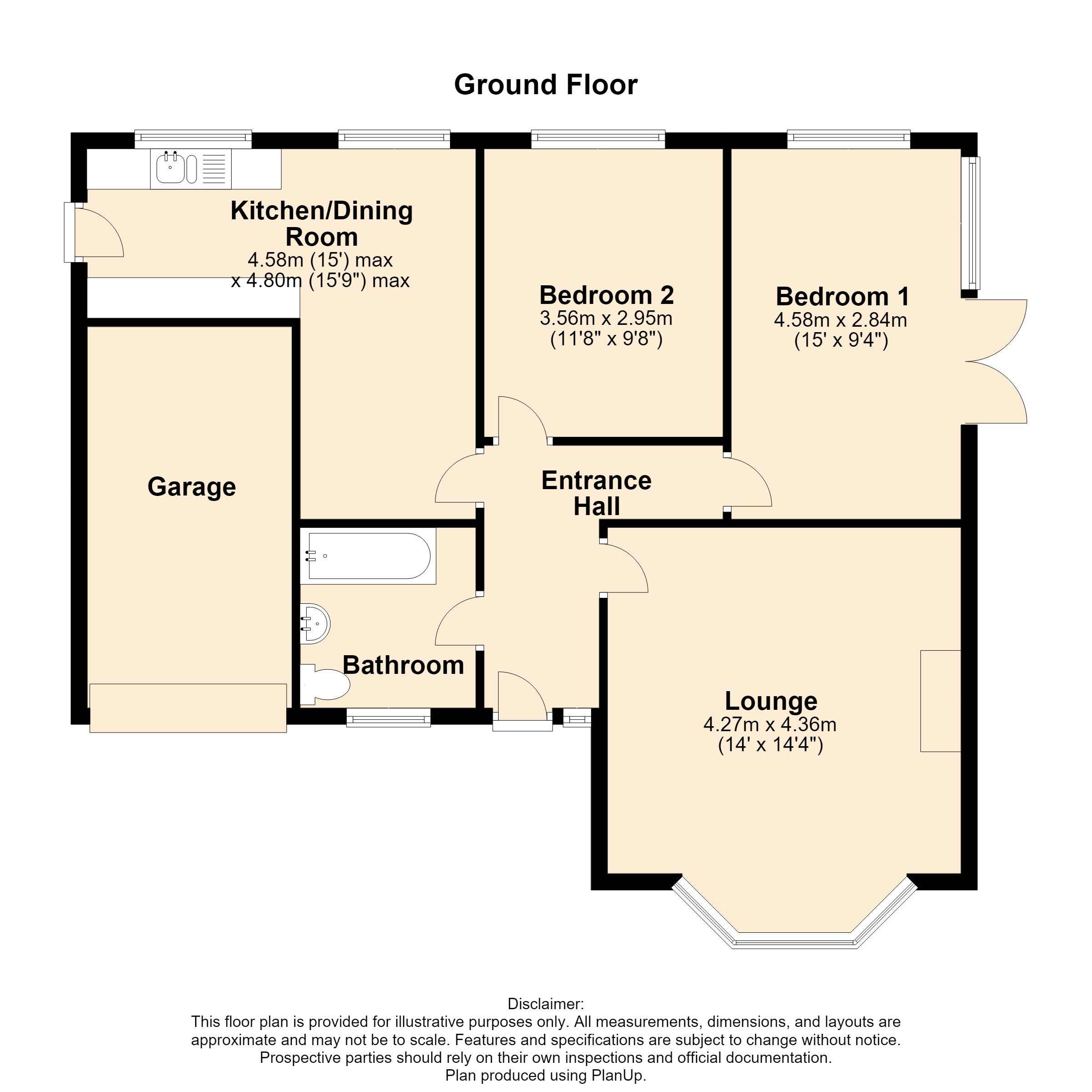 13, The Limes, Warwickshire floorplan
