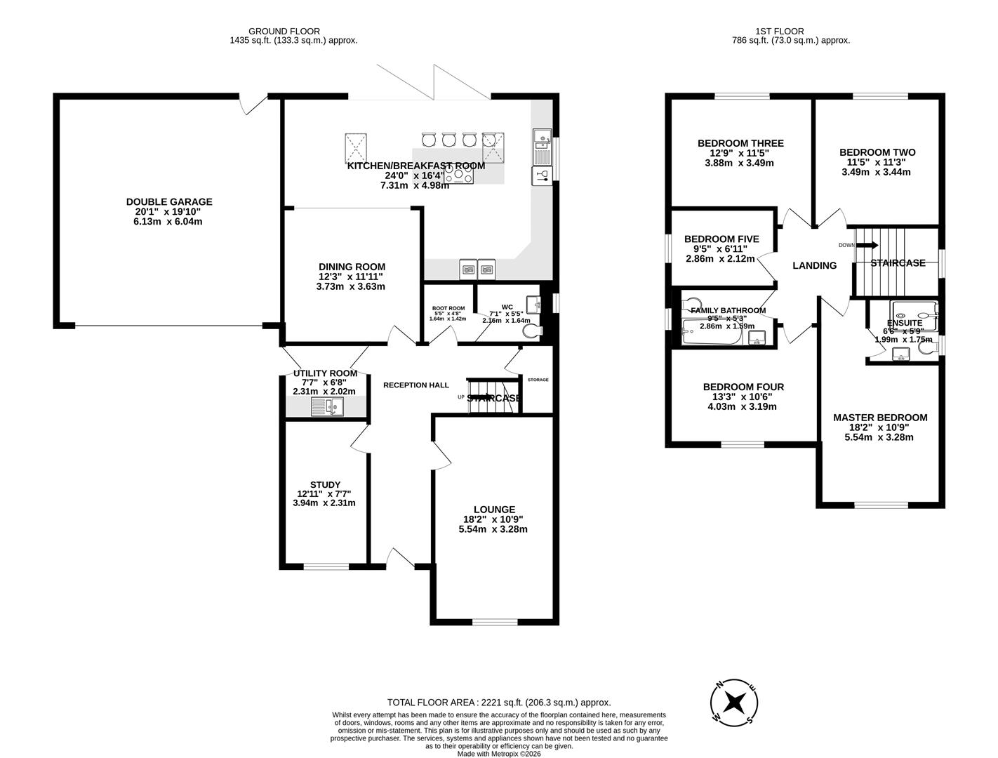 150, Bent Lane, Leyland floorplan