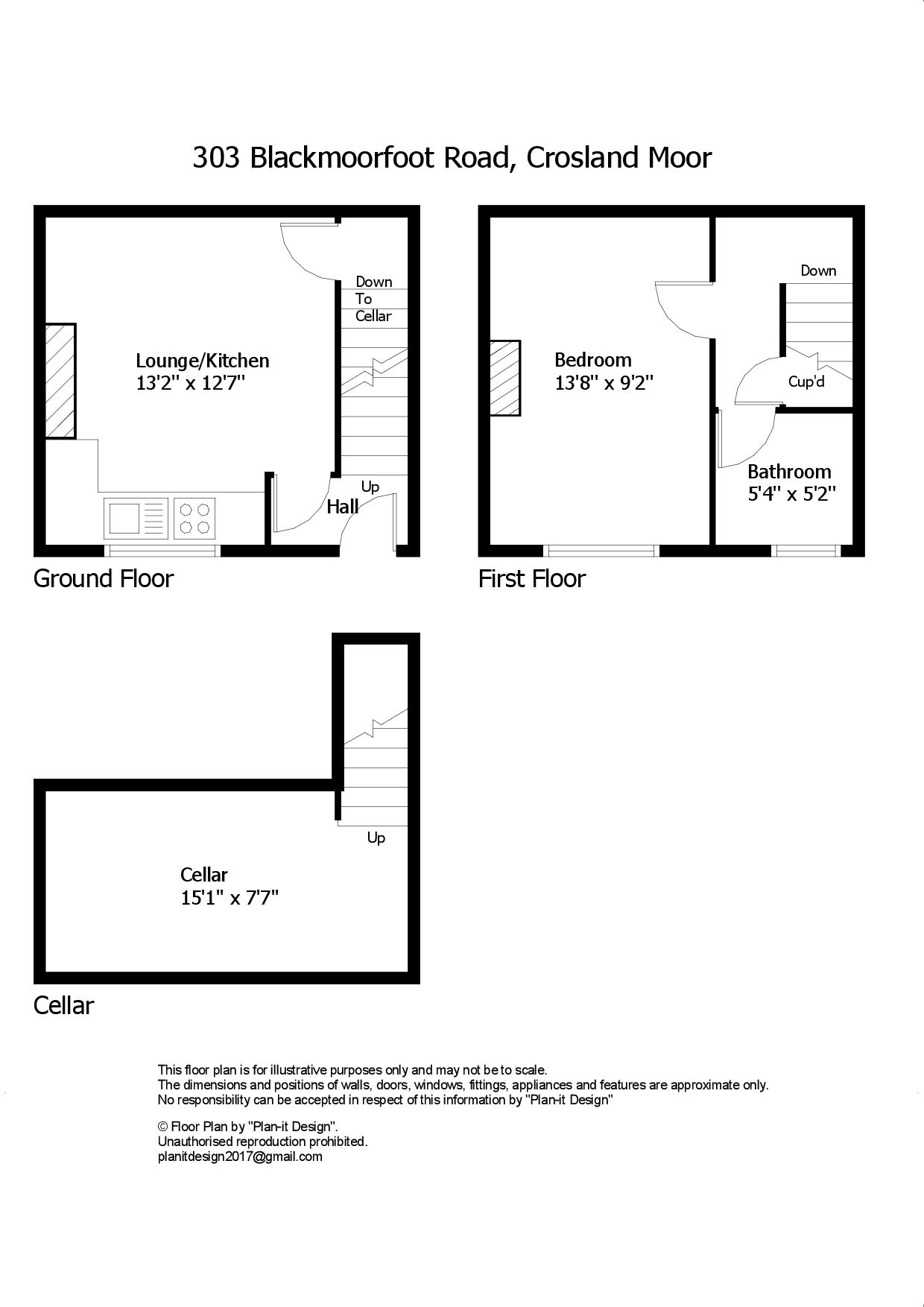 303, Blackmoorfoot Road, Huddersfield floorplan