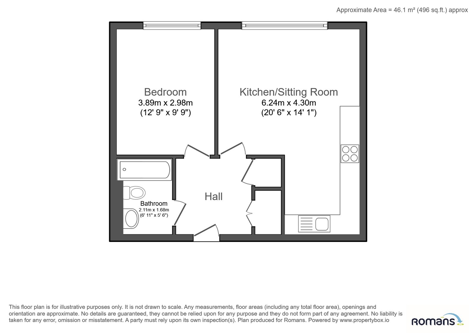 50, Compass Court, Cain Road floorplan