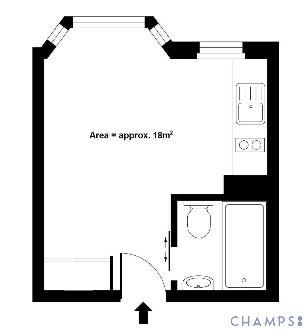 269 Chelsea Cloisters, Sloane Avenue, London floorplan