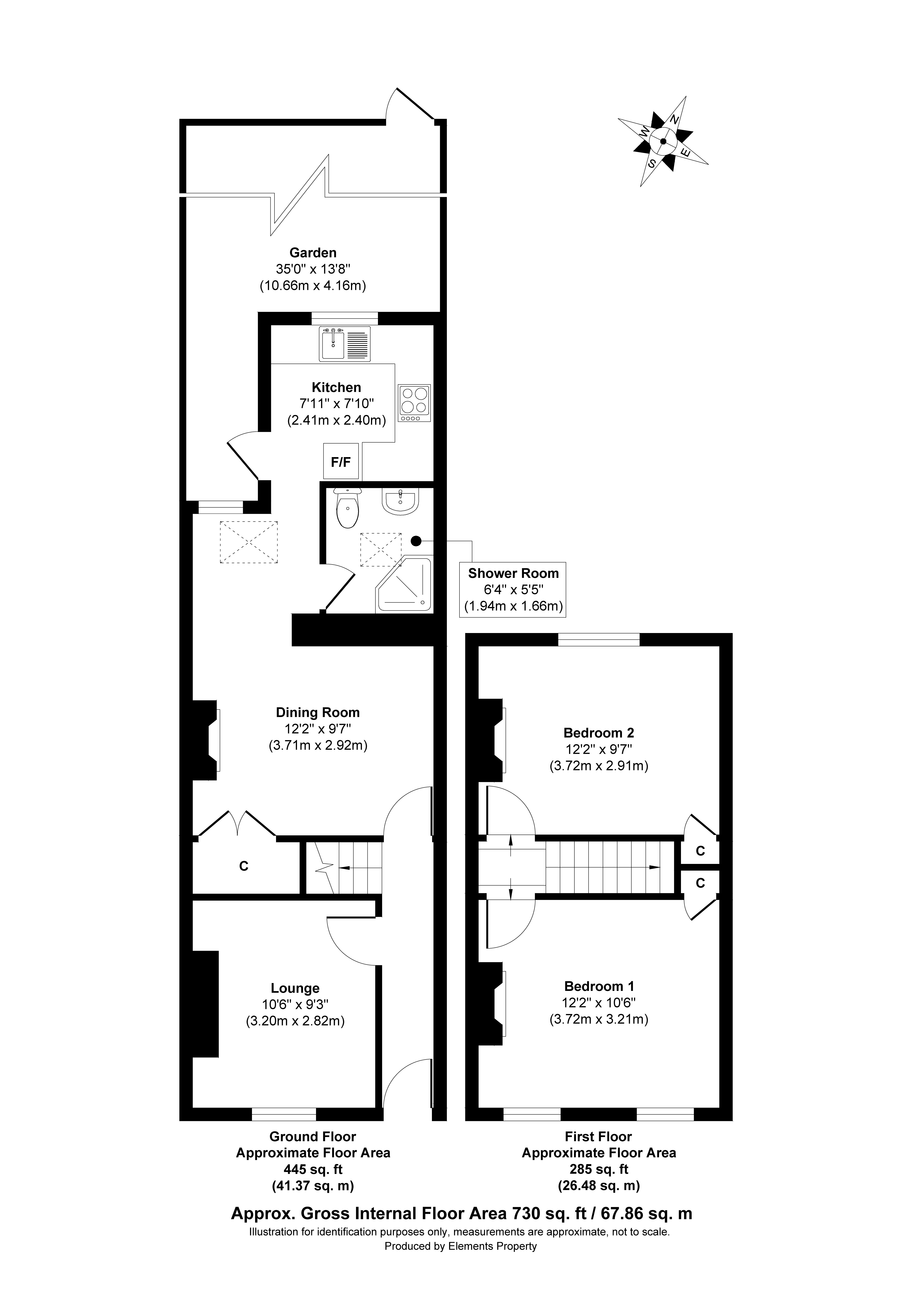 Denmark Road, Twickenham TW2, 2 bedroom terraced house for sale