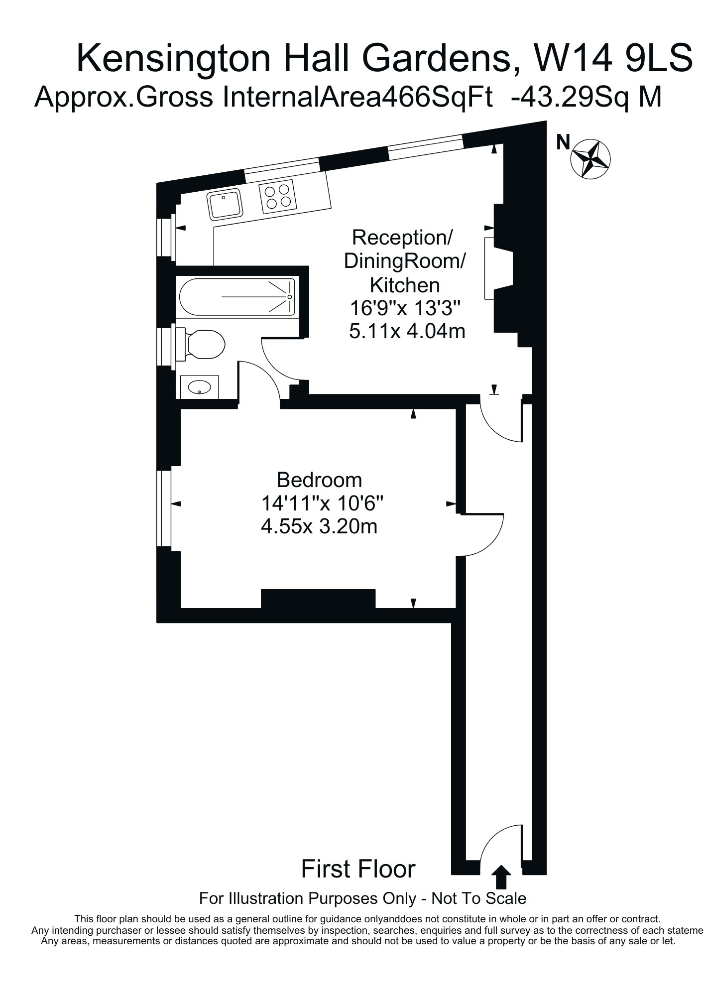 15A, Kensington Hall Gardens, London floorplan