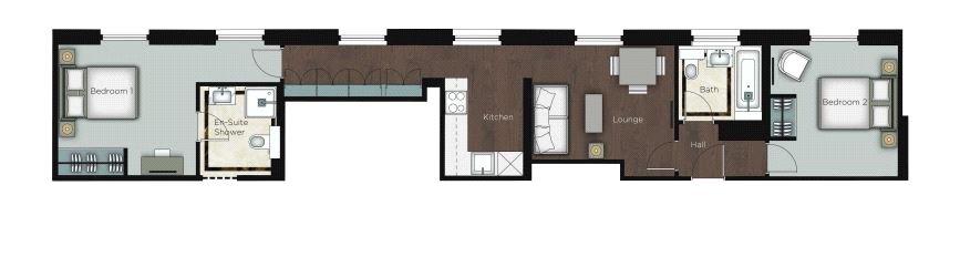 4.6 Garden House, 86-92, Kensington Garden Square, London floorplan