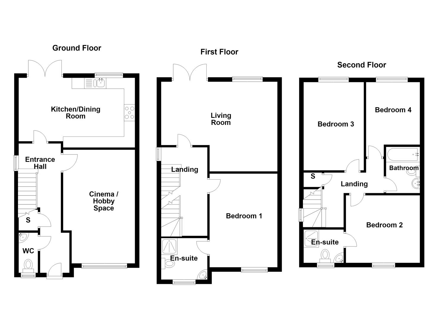 39, Briarswood, Biddulph floorplan