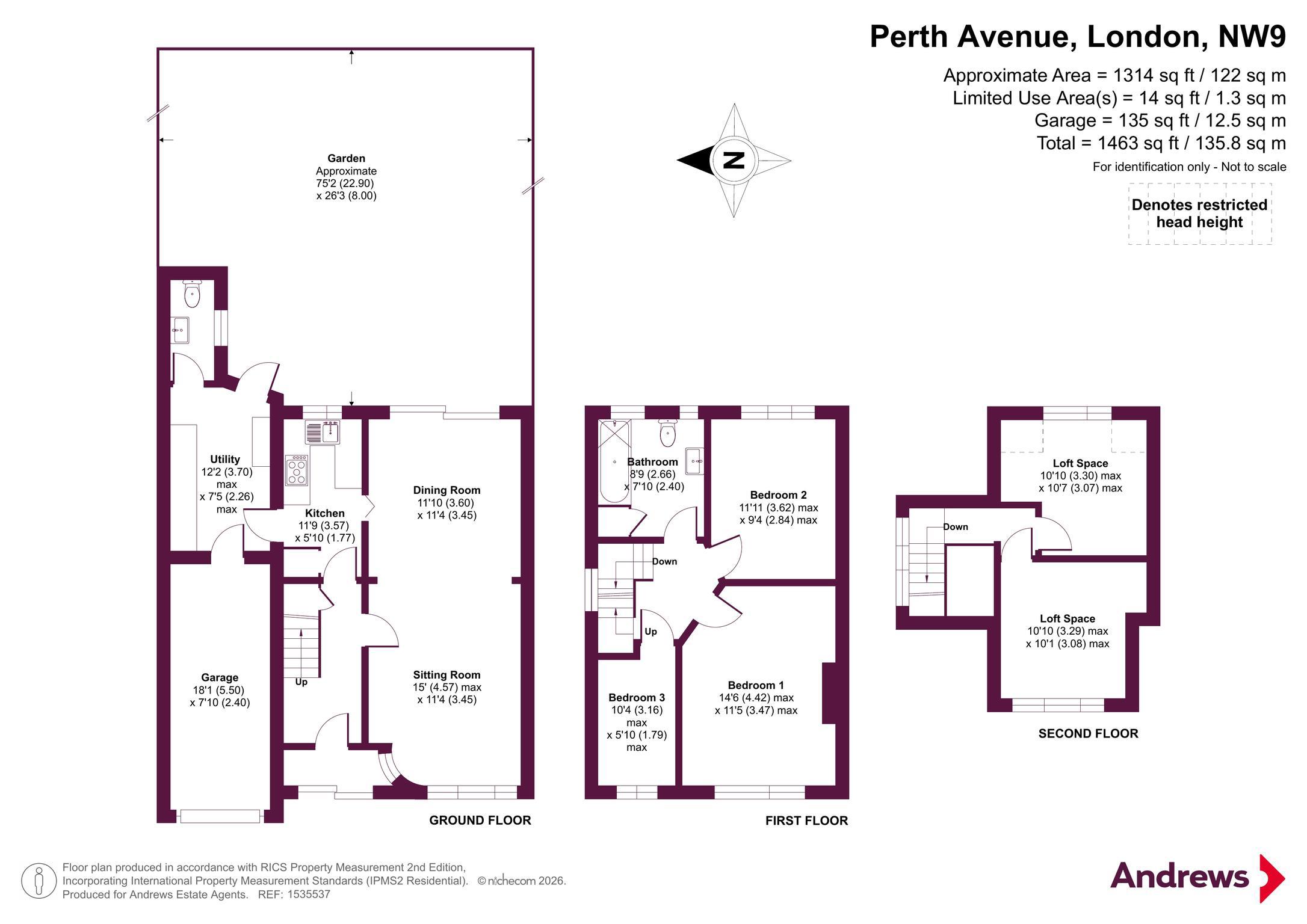 Perth Avenue, London floorplan